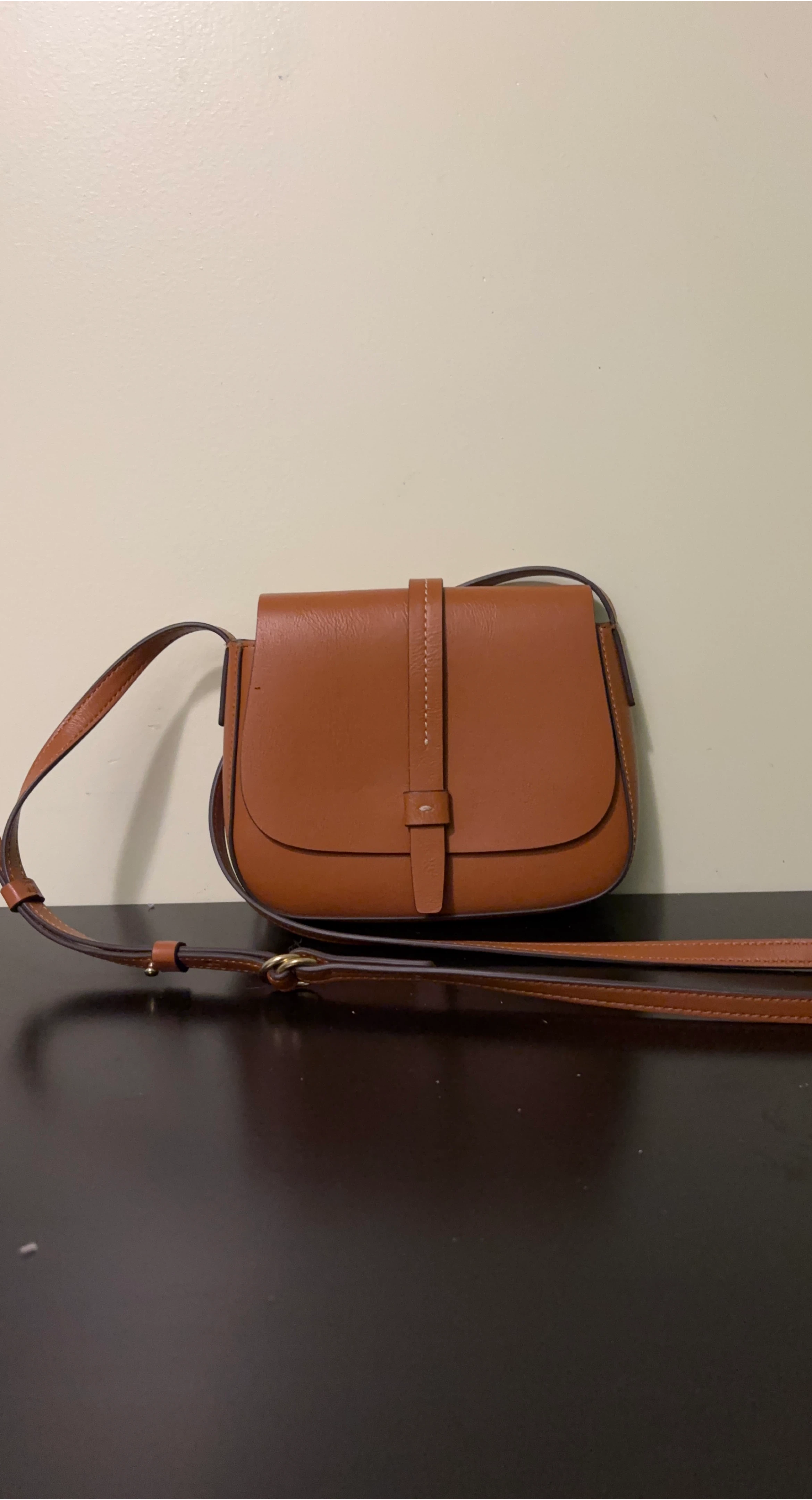 Brown Leather Crossbody Bag