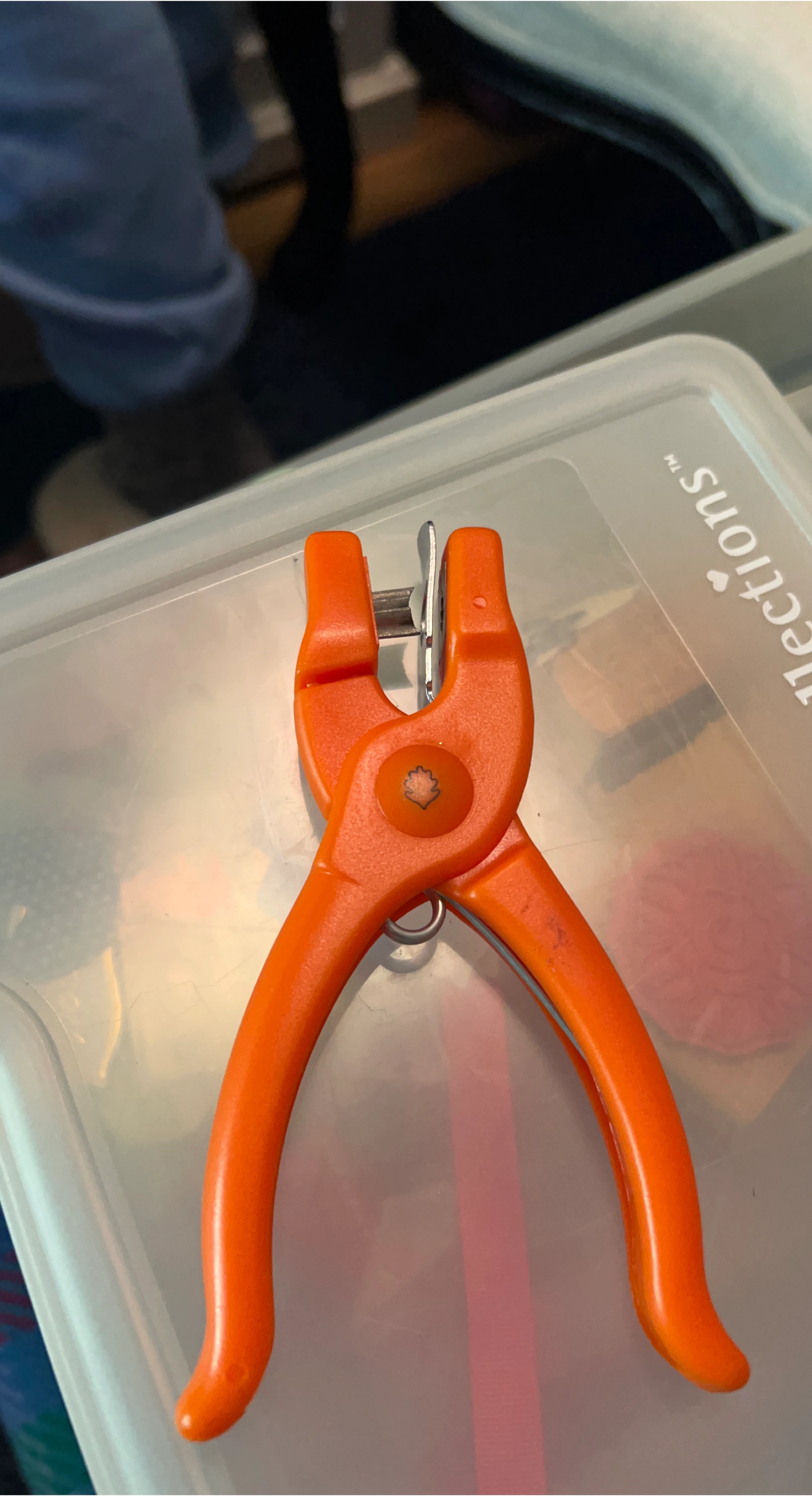 Orange Craft Punch Tool