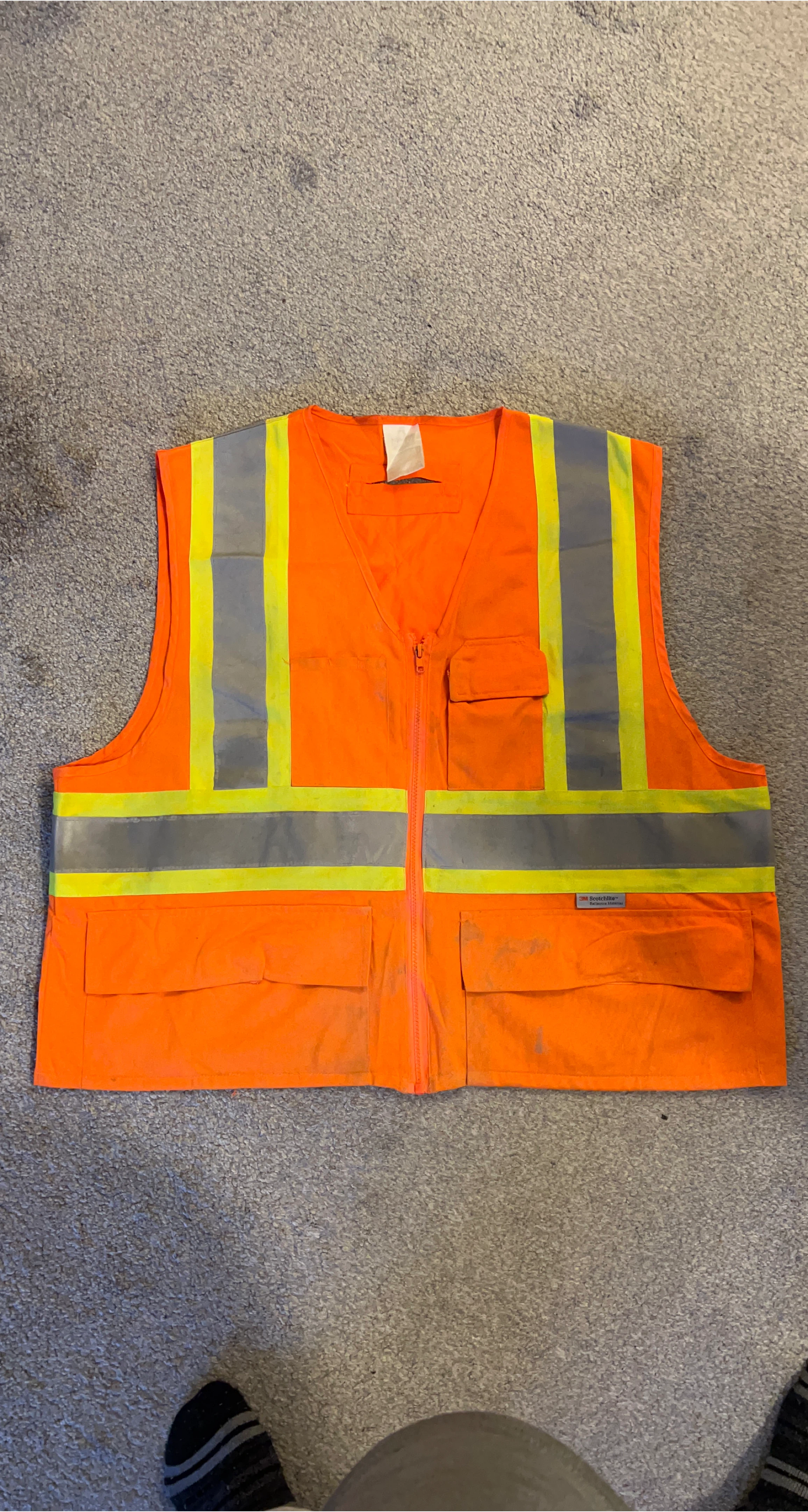 Orange High-Visibility Safety Vest