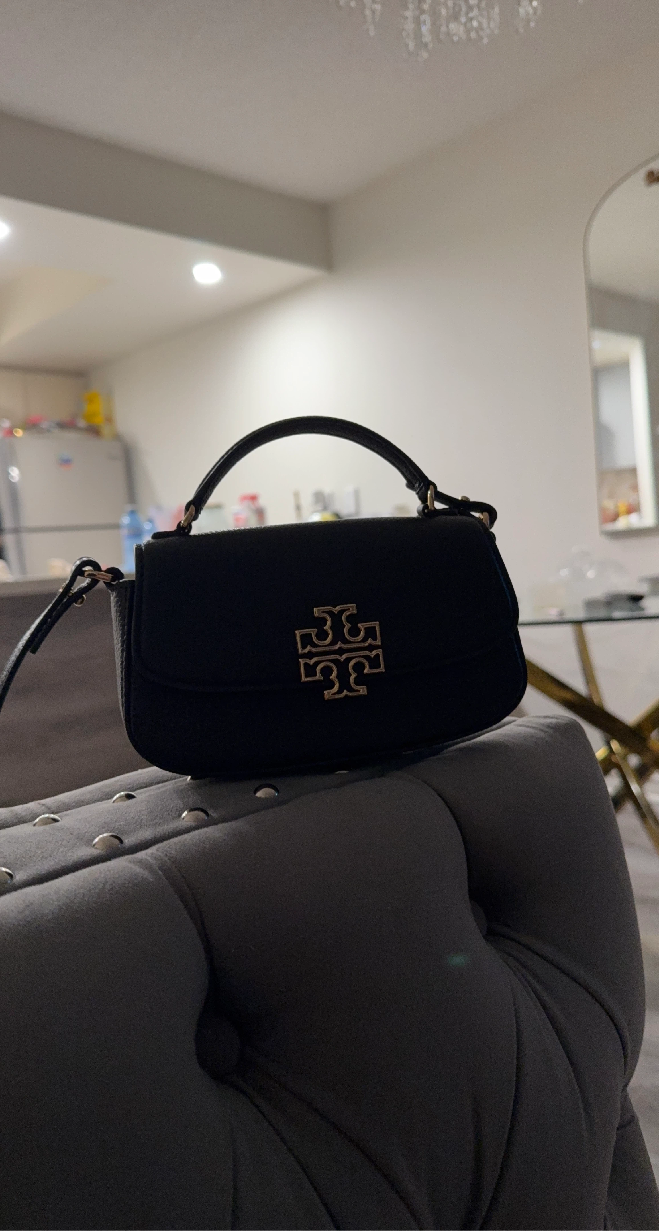 Authentic mine size Tory Burch Black Handbag