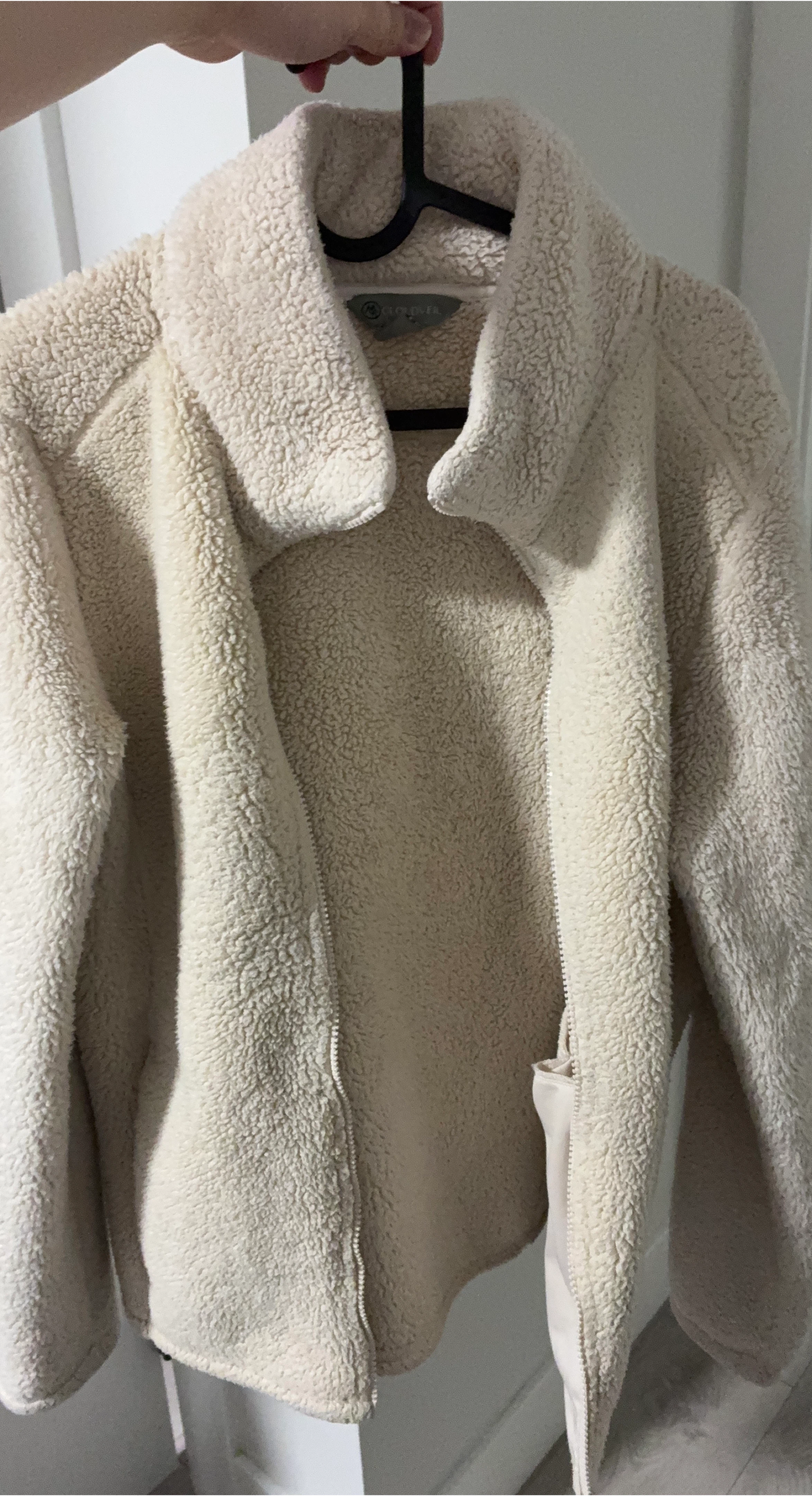 Cream Teddy Fleece Jacket