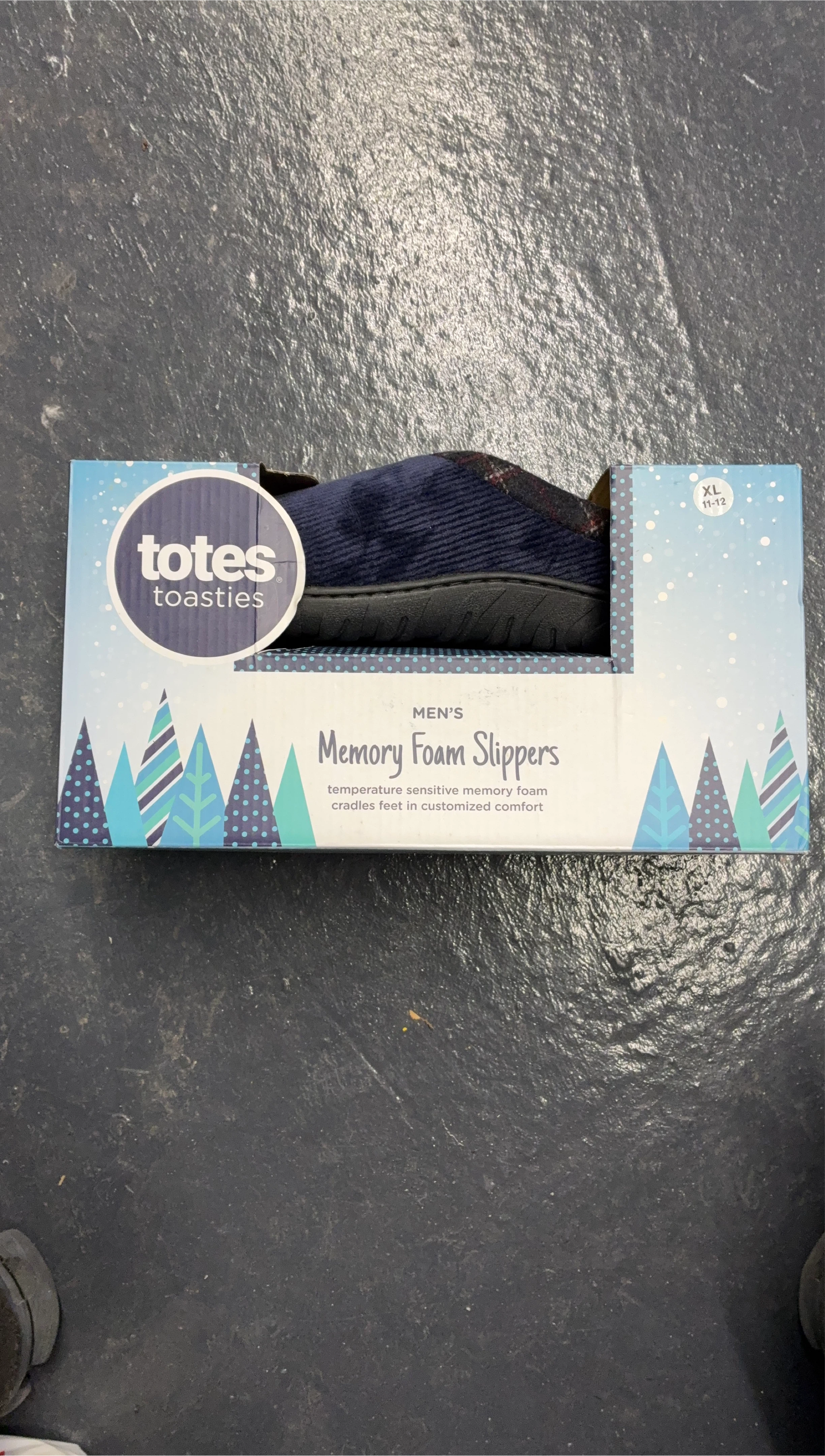 Totes Toasties Men's Memory Foam Slippers XL (11-12)