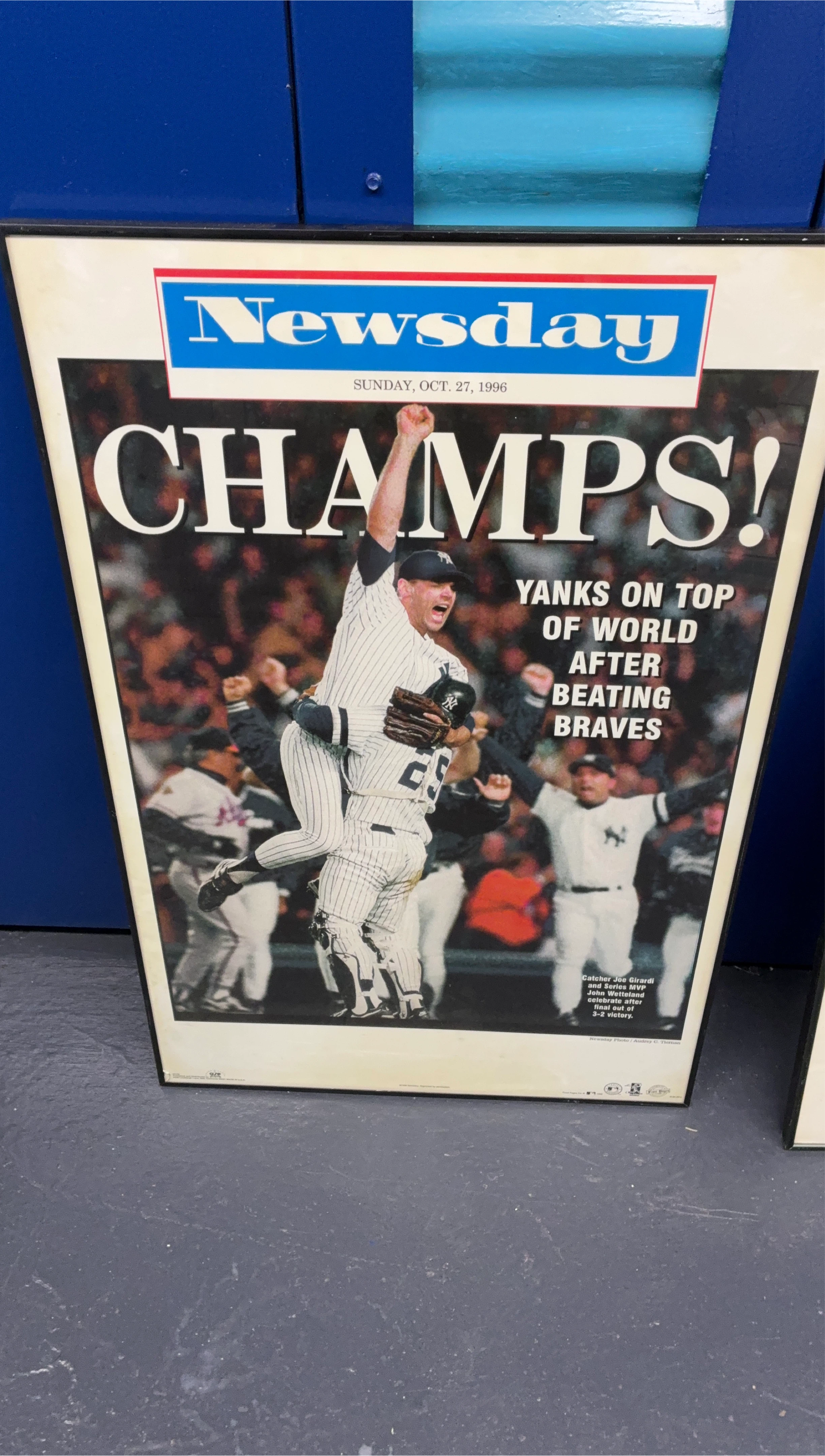 Newsday "Champs!" Newspaper - October 27, 1996