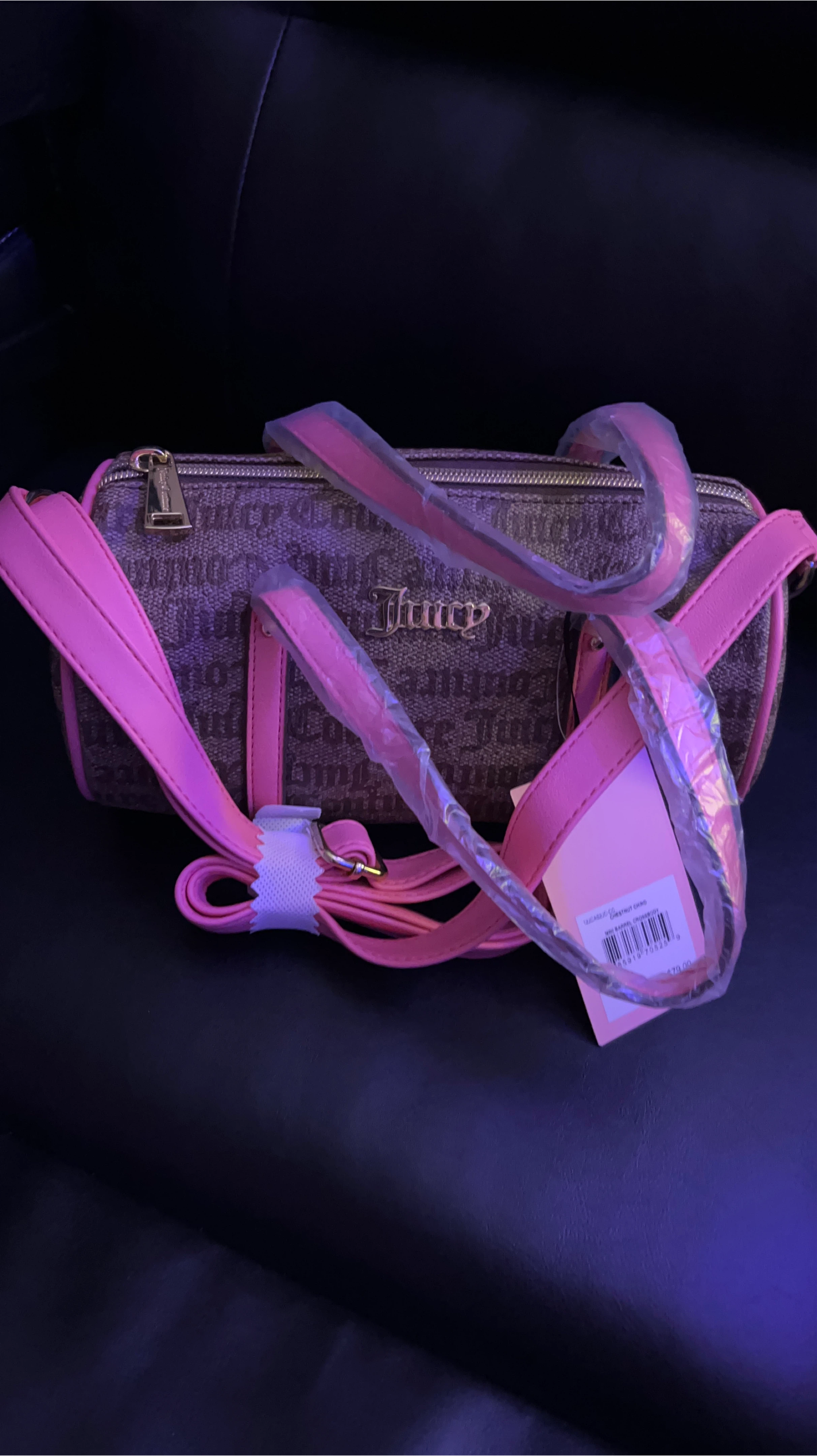 Juicy Couture Mini Barrel Crossbody Bag - Chestnut