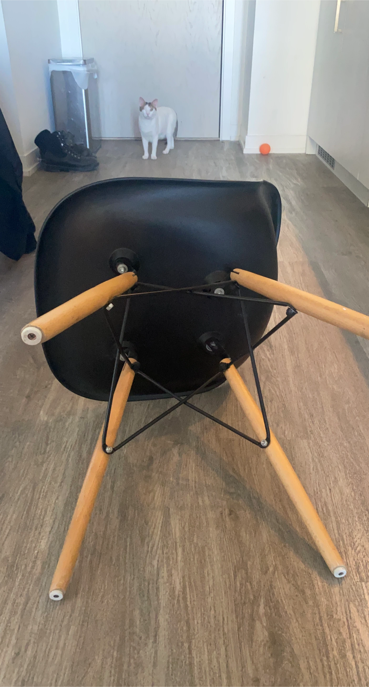 Black Eames Style Dining Chair
