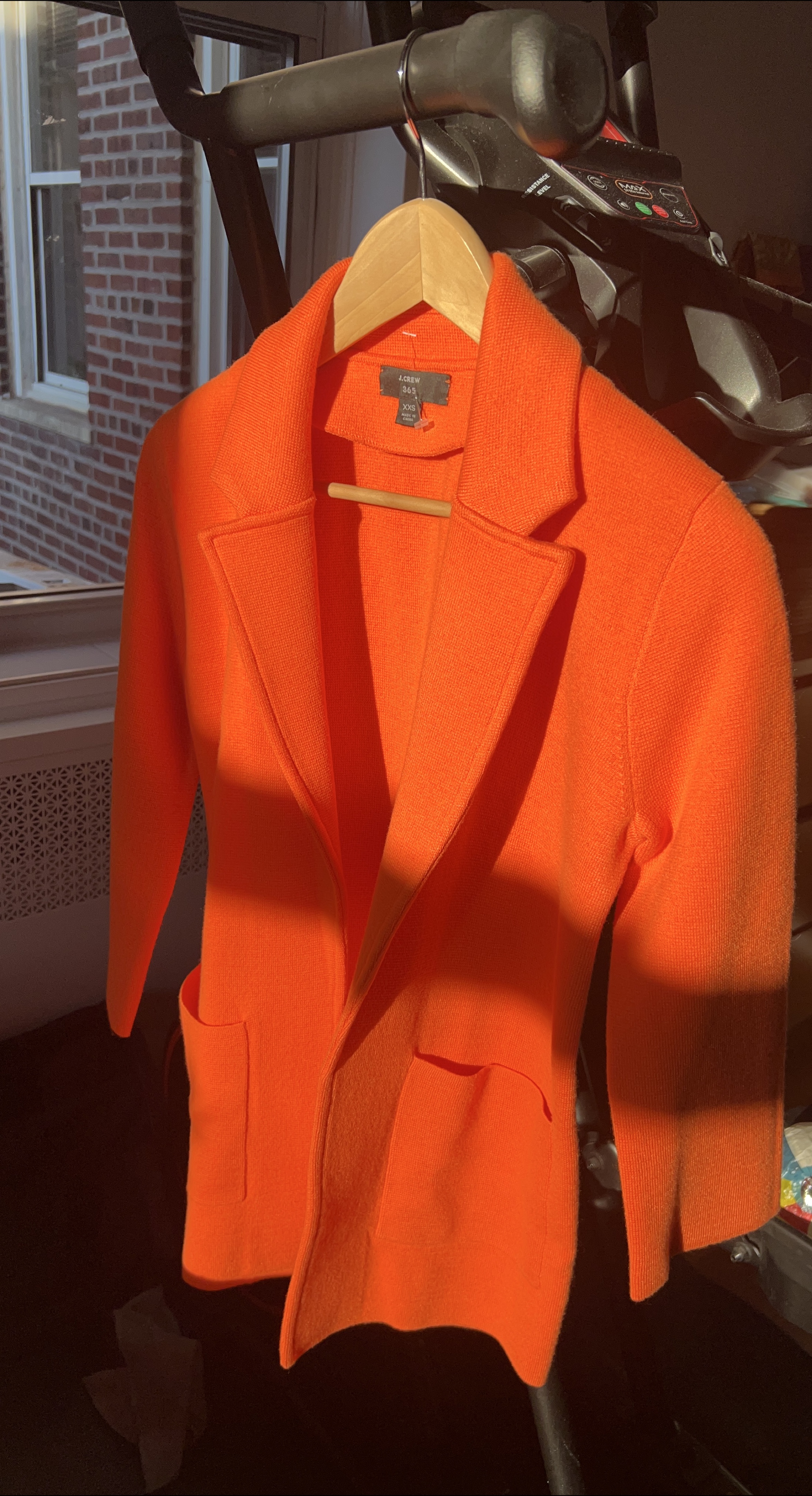 J.Crew Orange Knit Blazer
