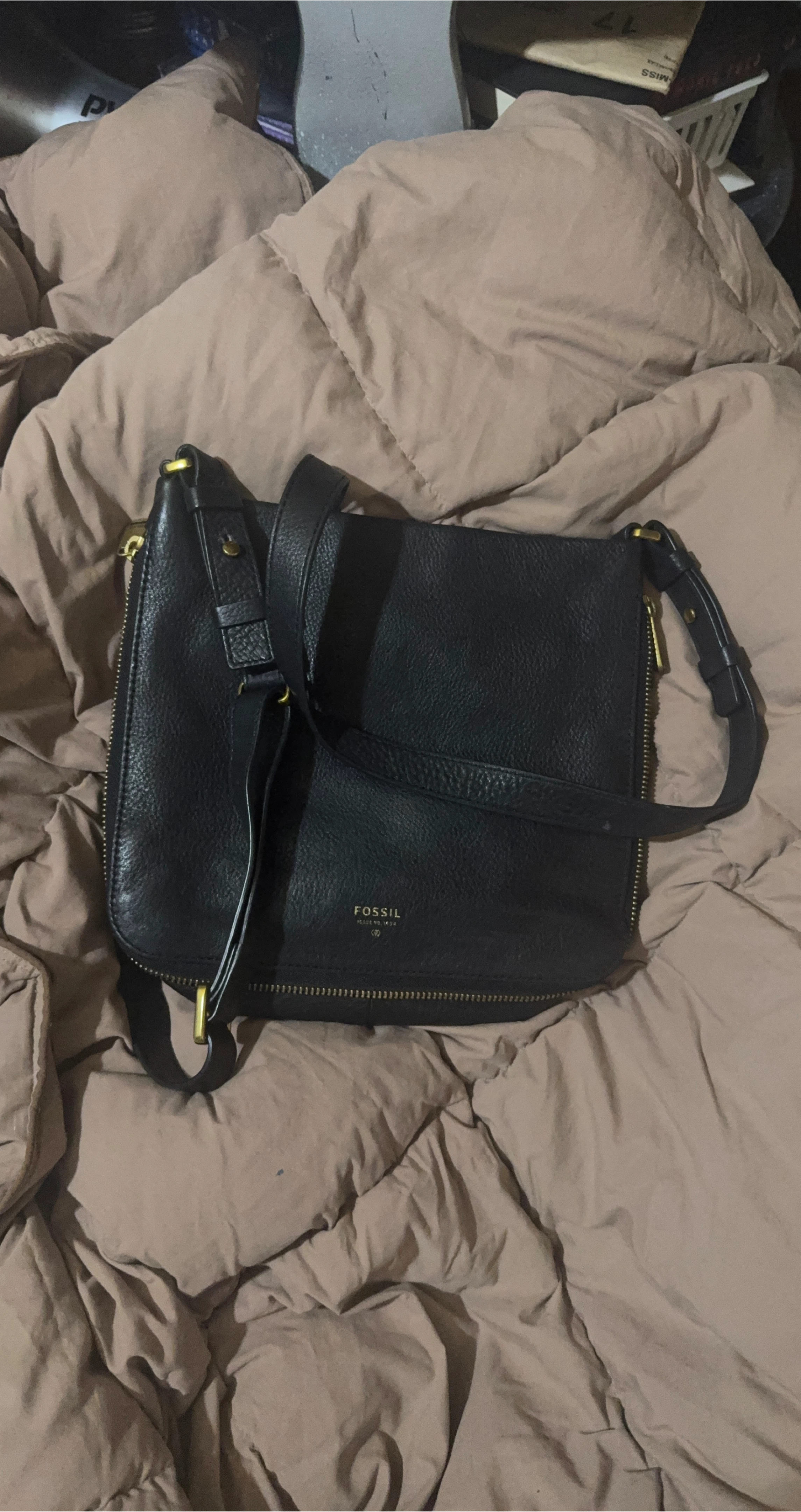 Fossil Leather Crossbody Bag