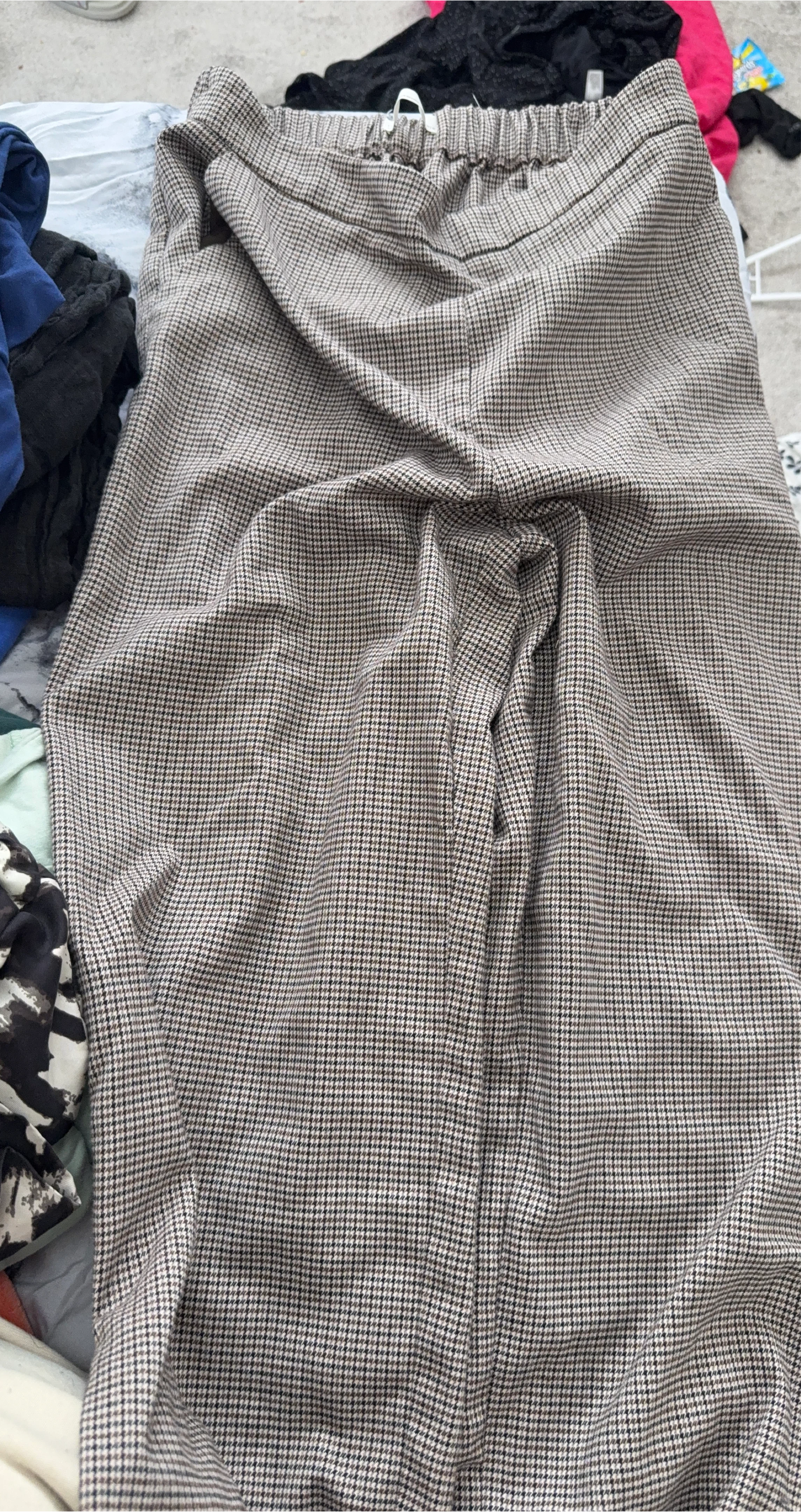 Comfort Houndstooth Pants Size S oak and fort