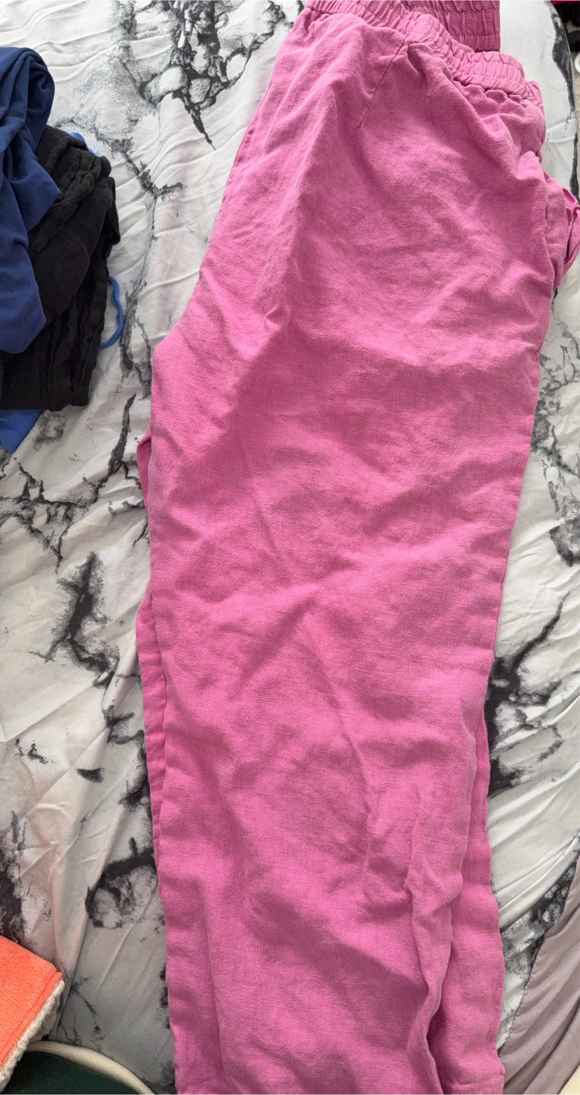 Pink Linen Pants