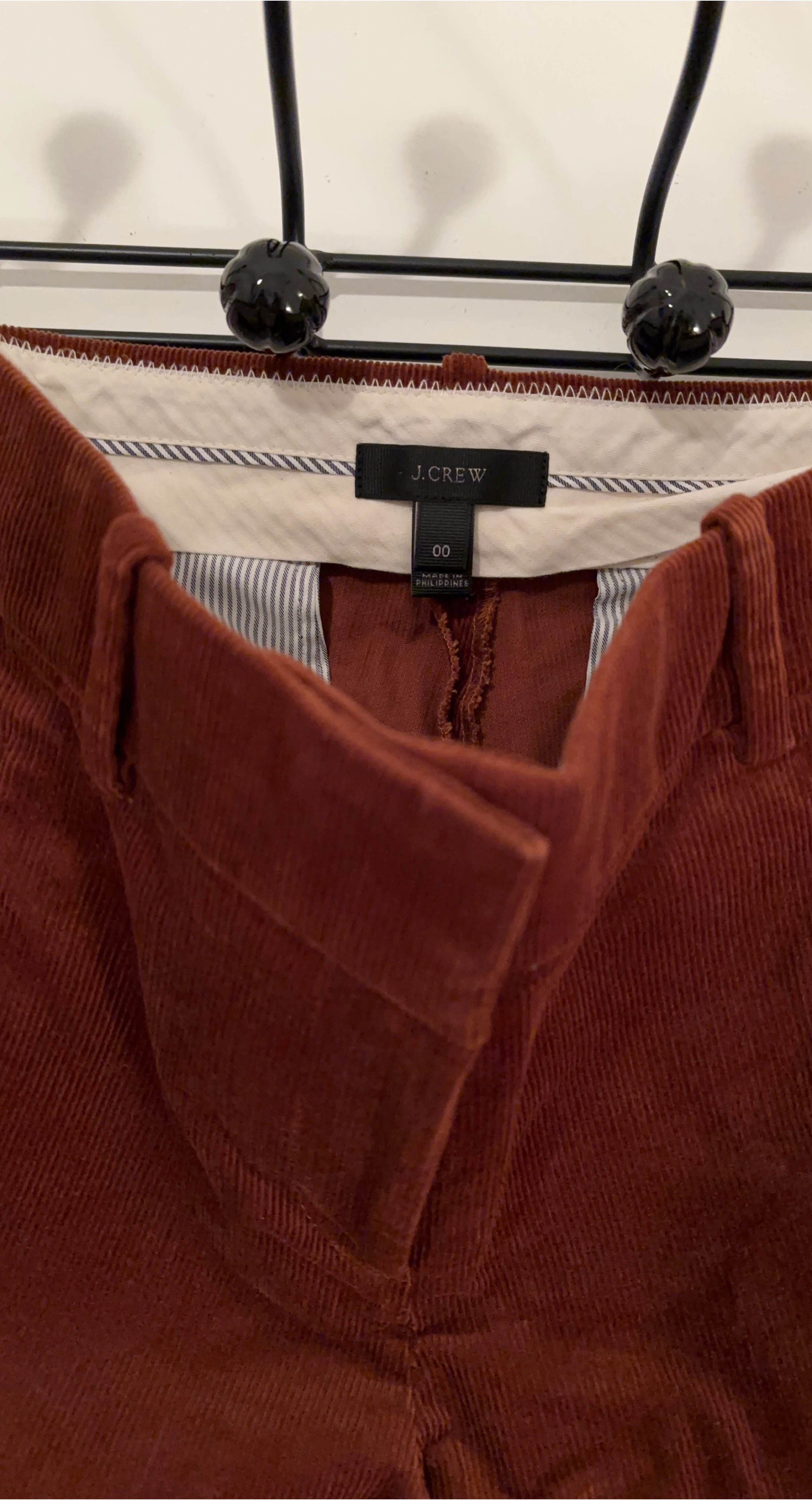 J. Crew Brown Corduroy Pants Size 00