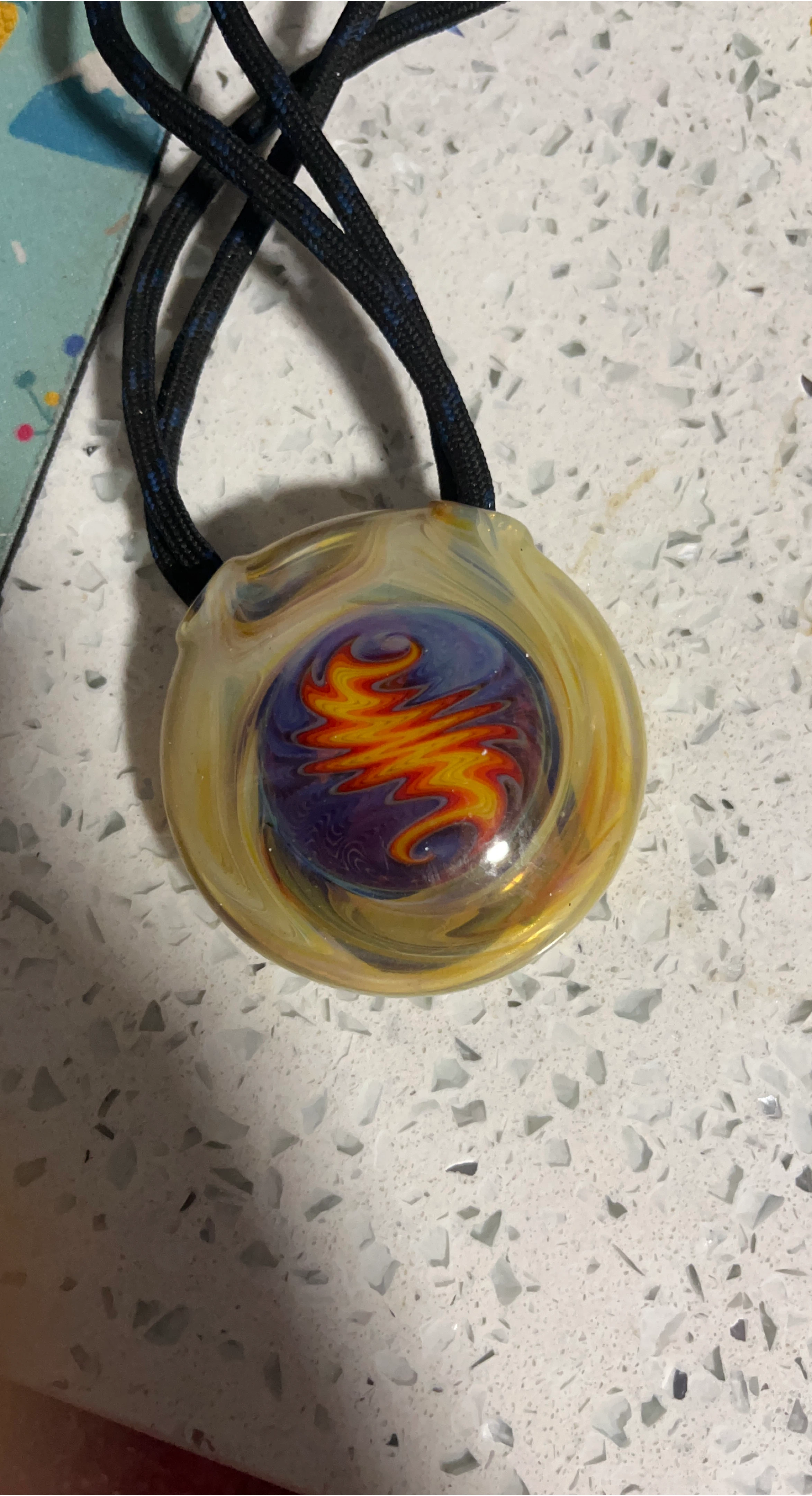 Handmade Glass Pendant Necklace