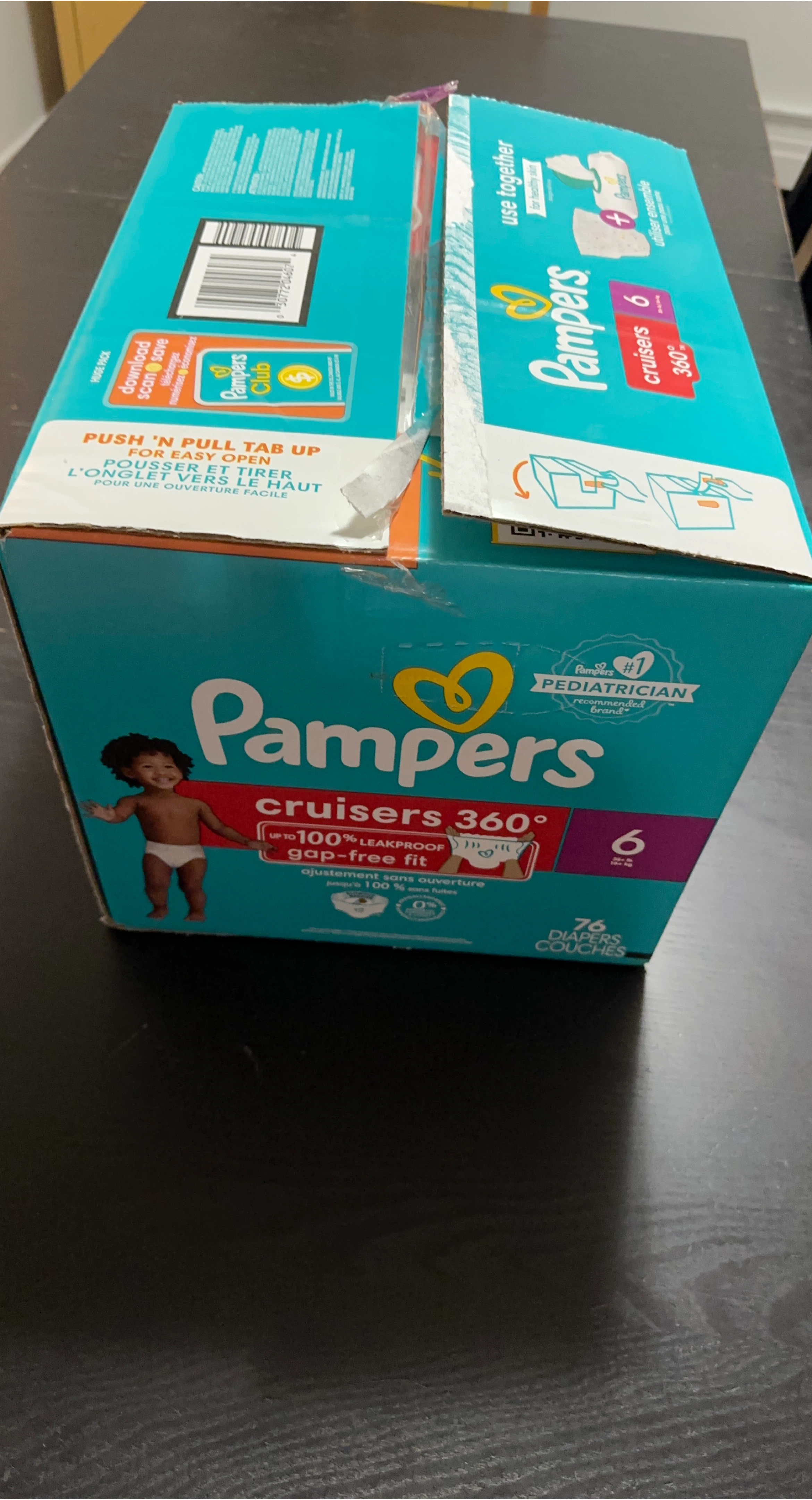 Pampers Cruisers 360 Size 6 Diapers (76 Count)