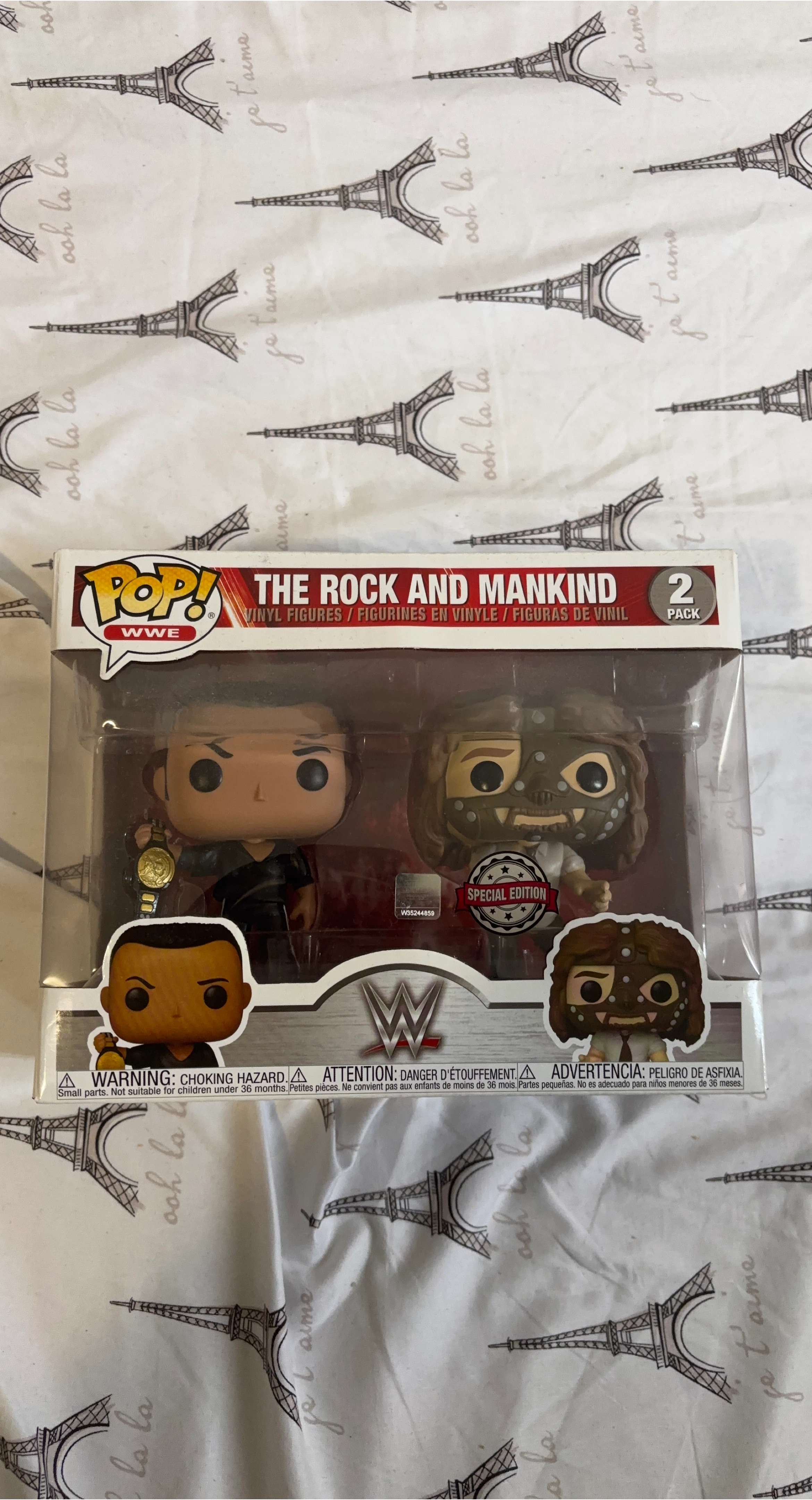 Funko Pop! WWE The Rock and Mankind 2-Pack
