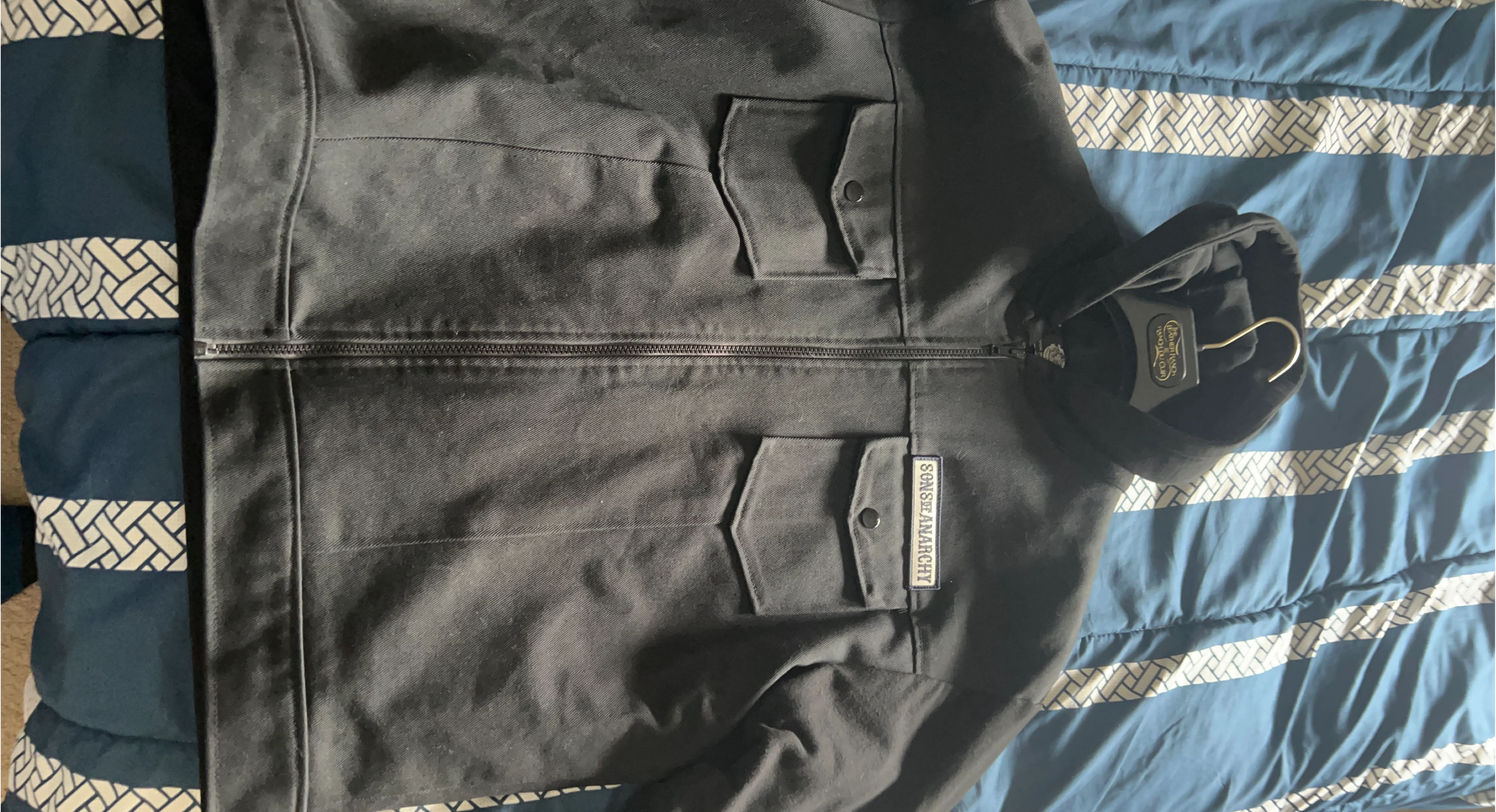 Sons of Anarchy Black Zip-Up Hoodie