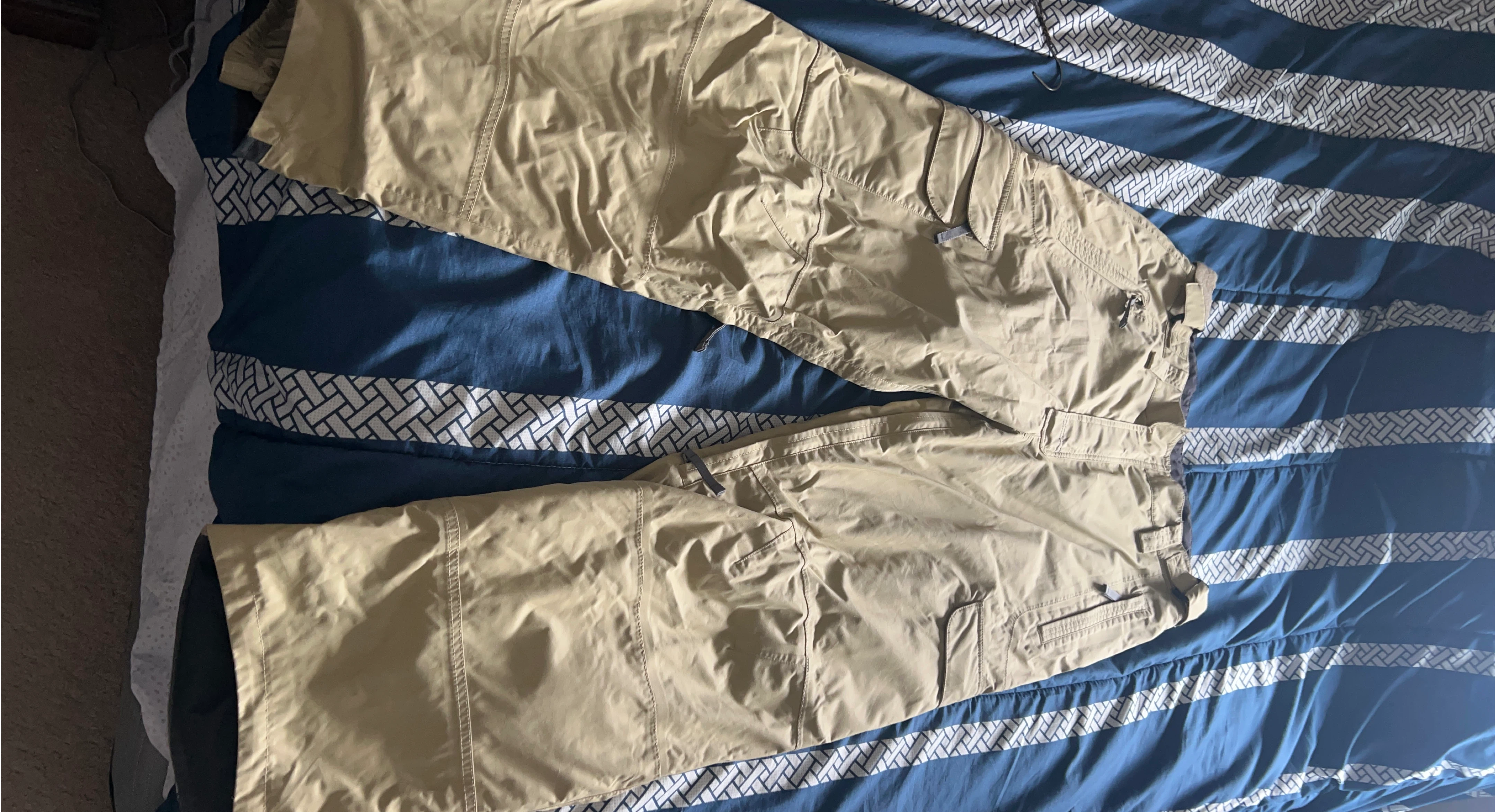 Khaki Cargo Pants - Size L