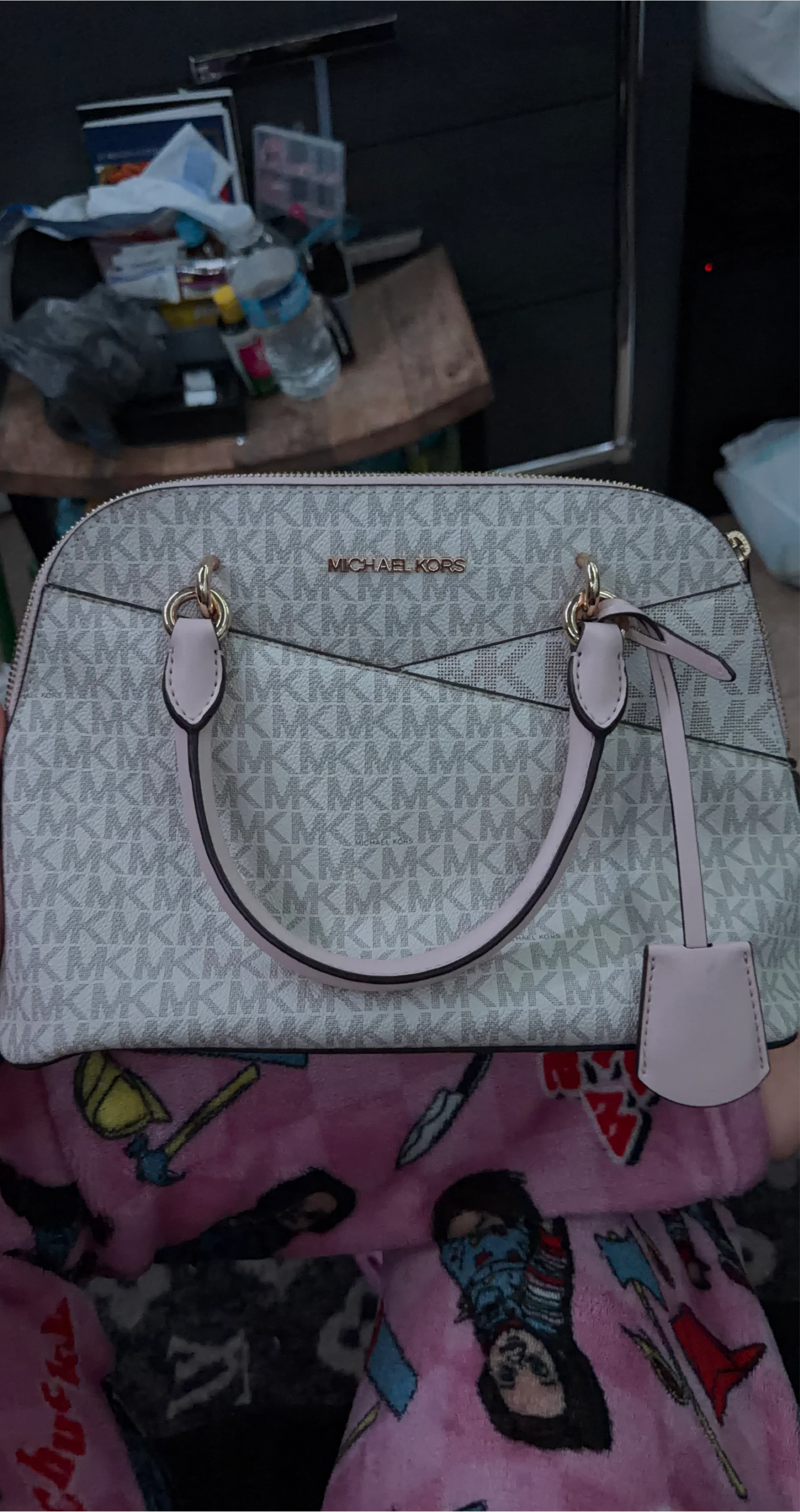 Michael Kors Jet Set Travel Medium Logo Dome Crossbody Bag NWT