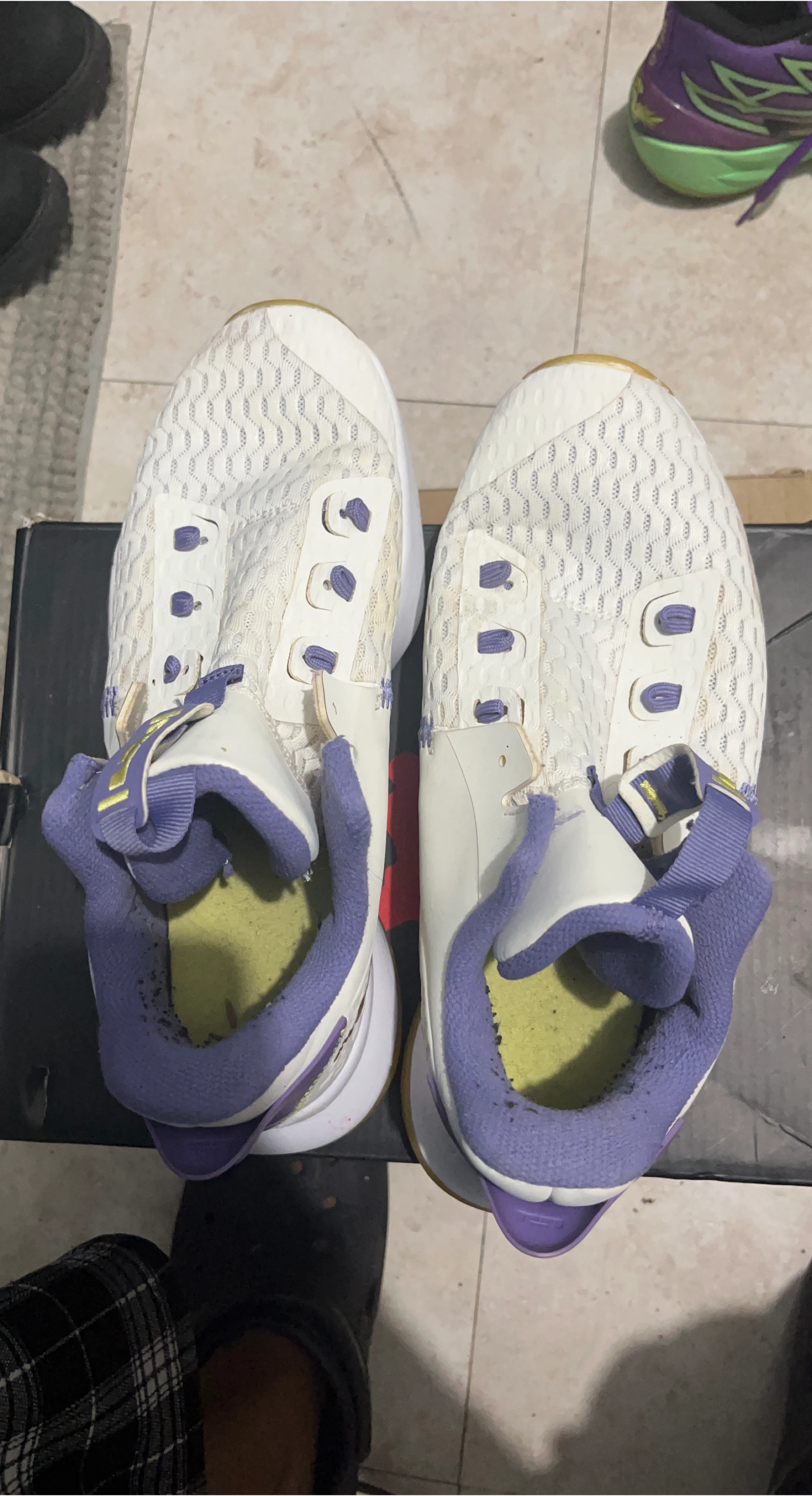 Nike LeBron Witness 5 Basketball Shoes White/Purple