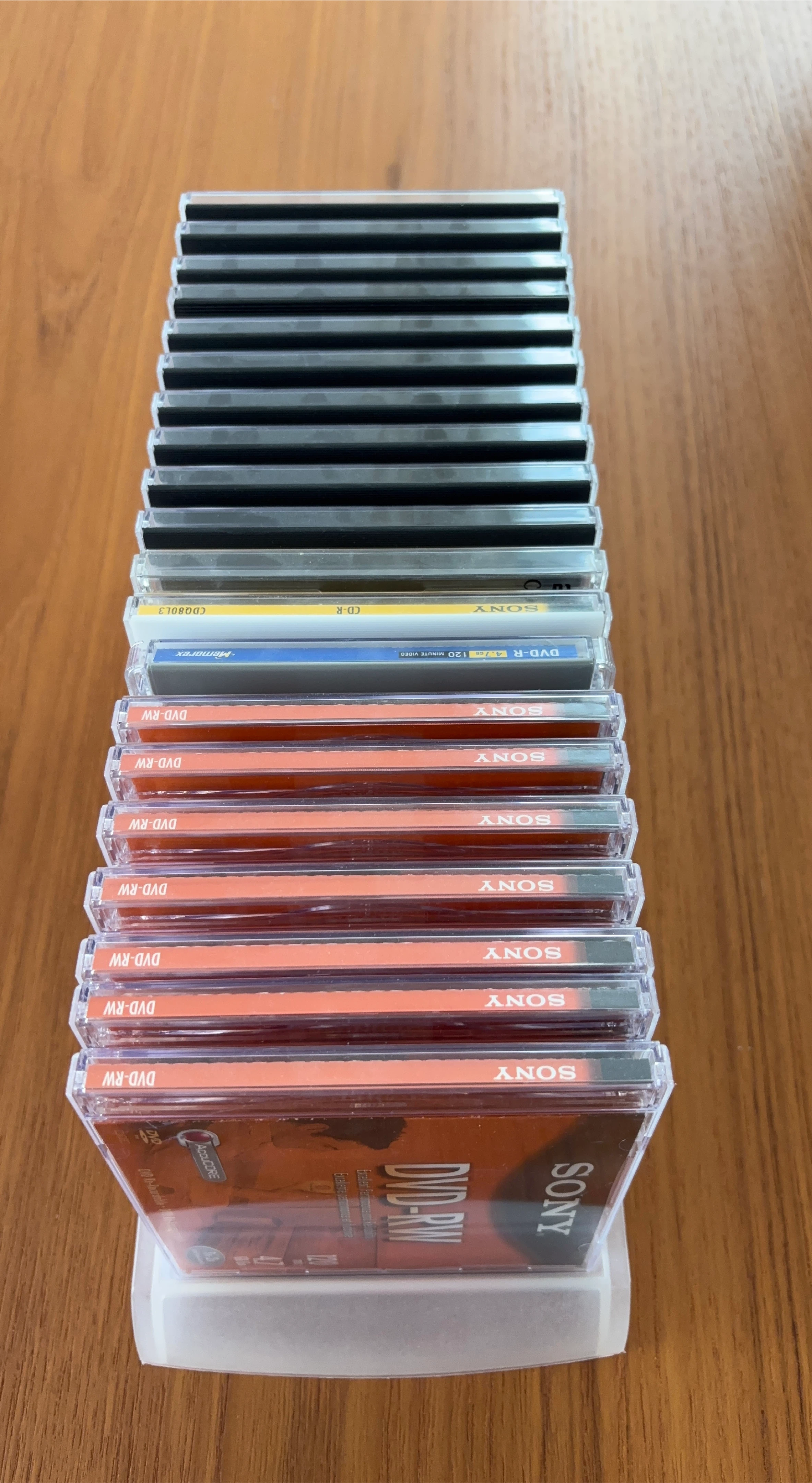 DVD & CD empty jewel cases with tray