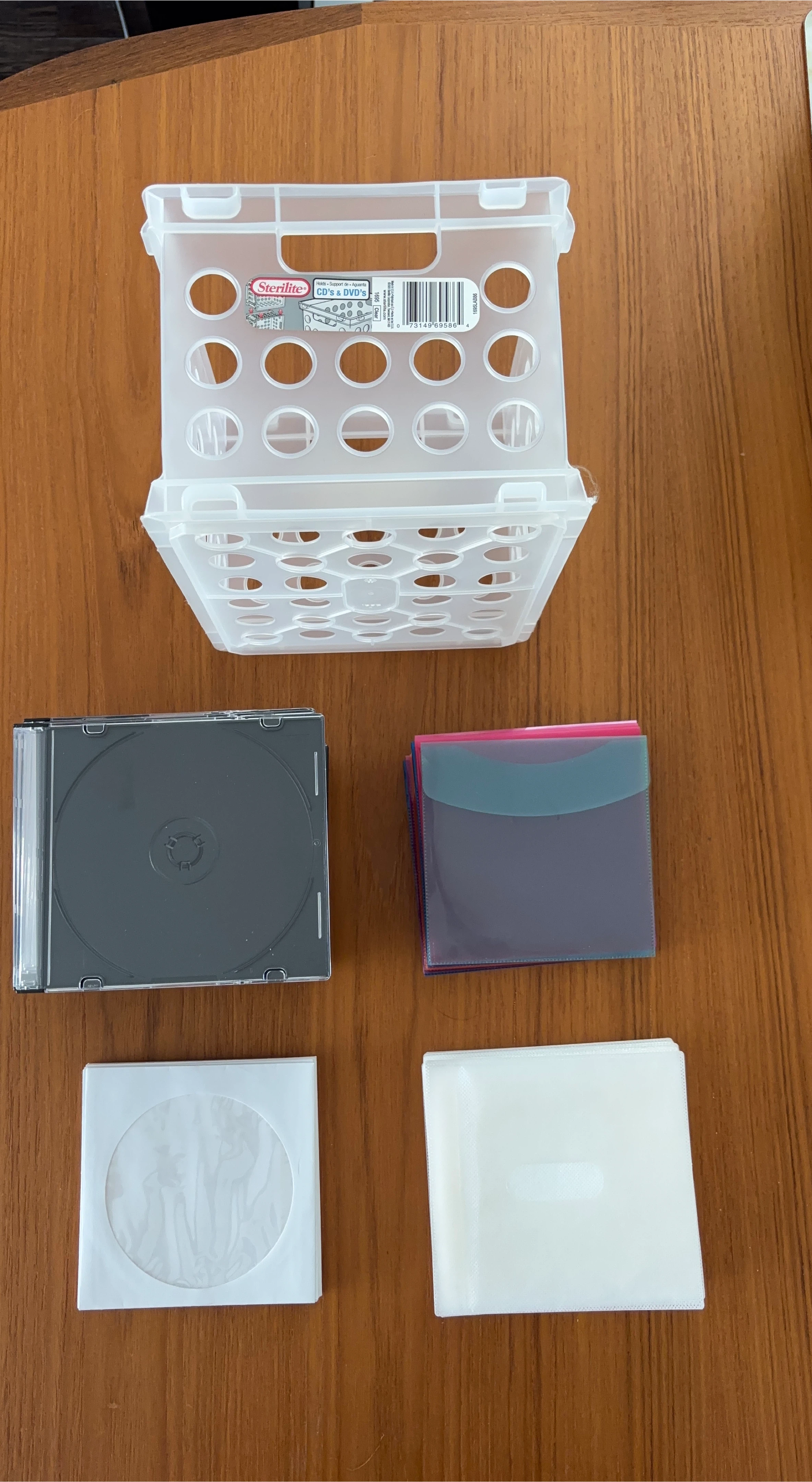 CD/DVD Storage Case with Sleeves and Cases