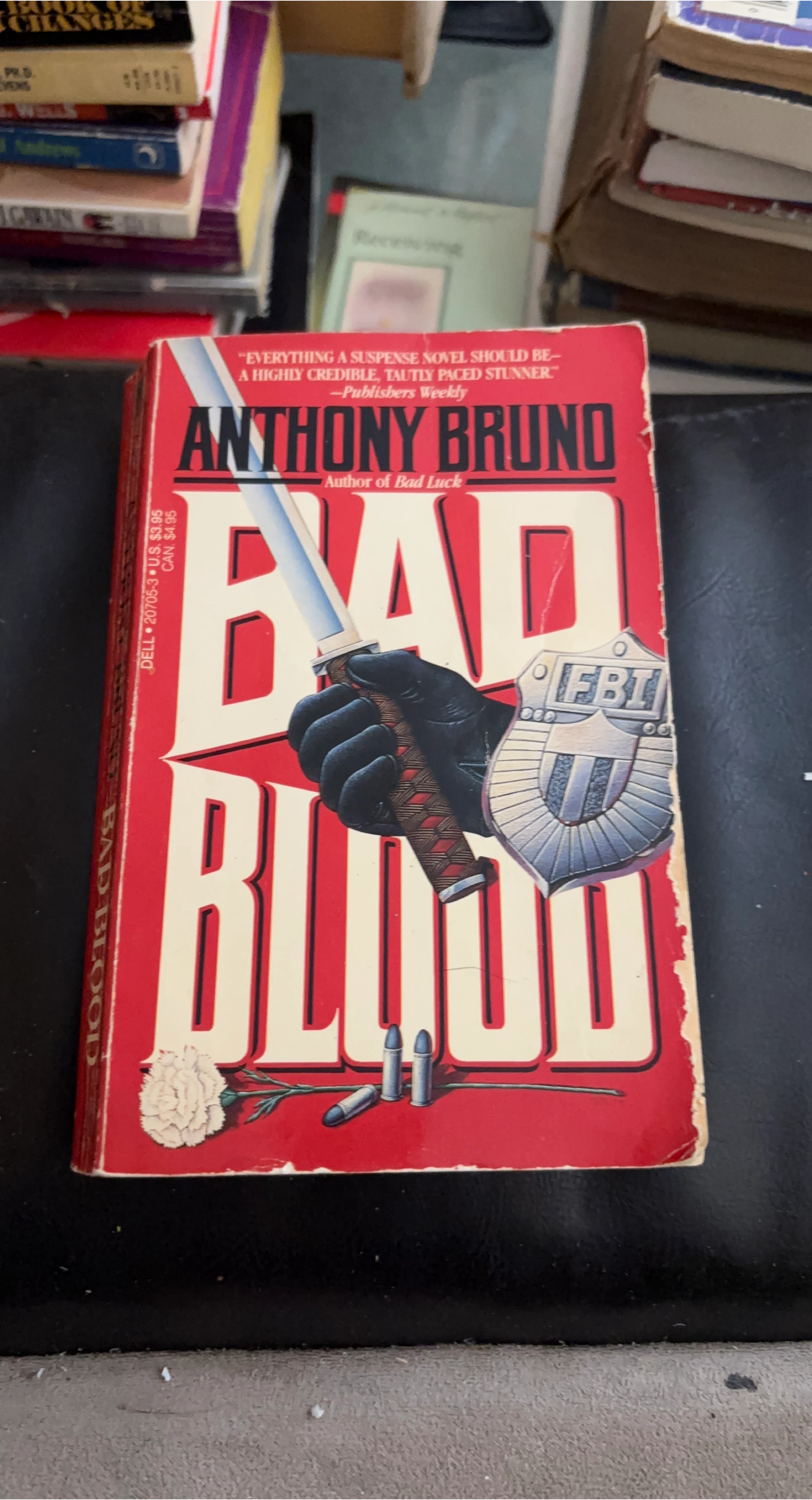 Bad Blood by Anthony Bruno Paperback Novel