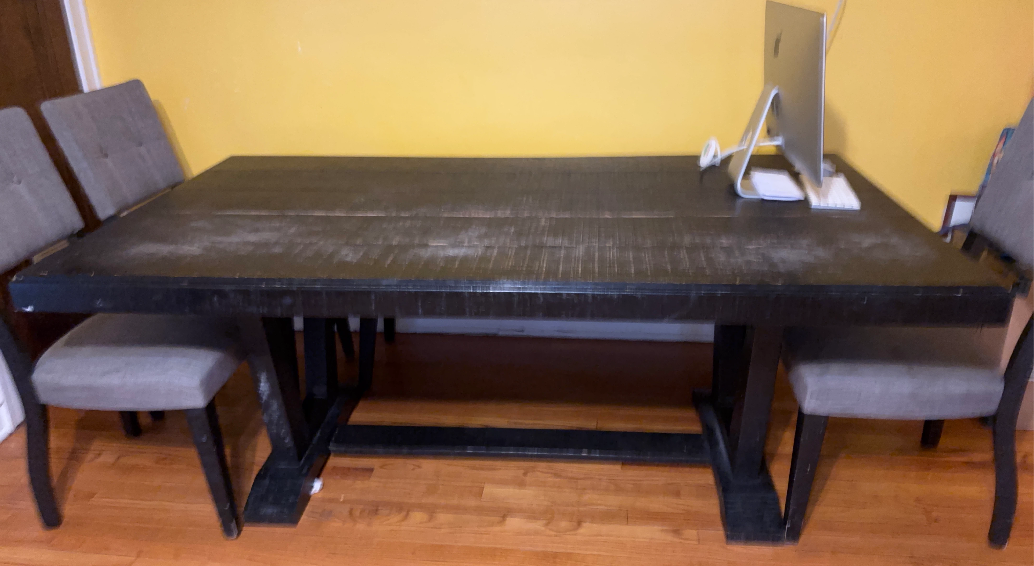 Dark Wood Dining Table