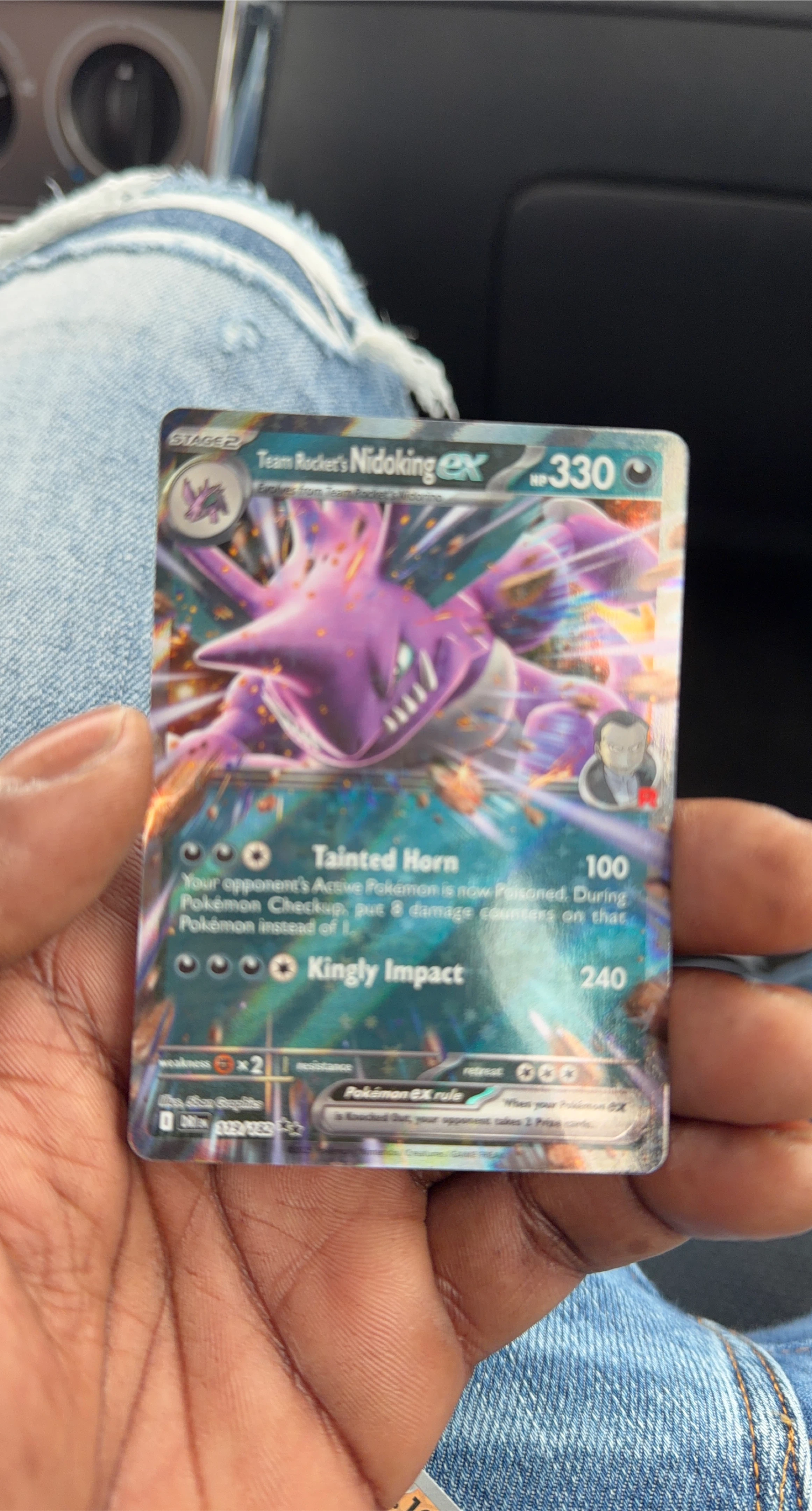 Team Rocket's Nidoking EX Pokemon Card