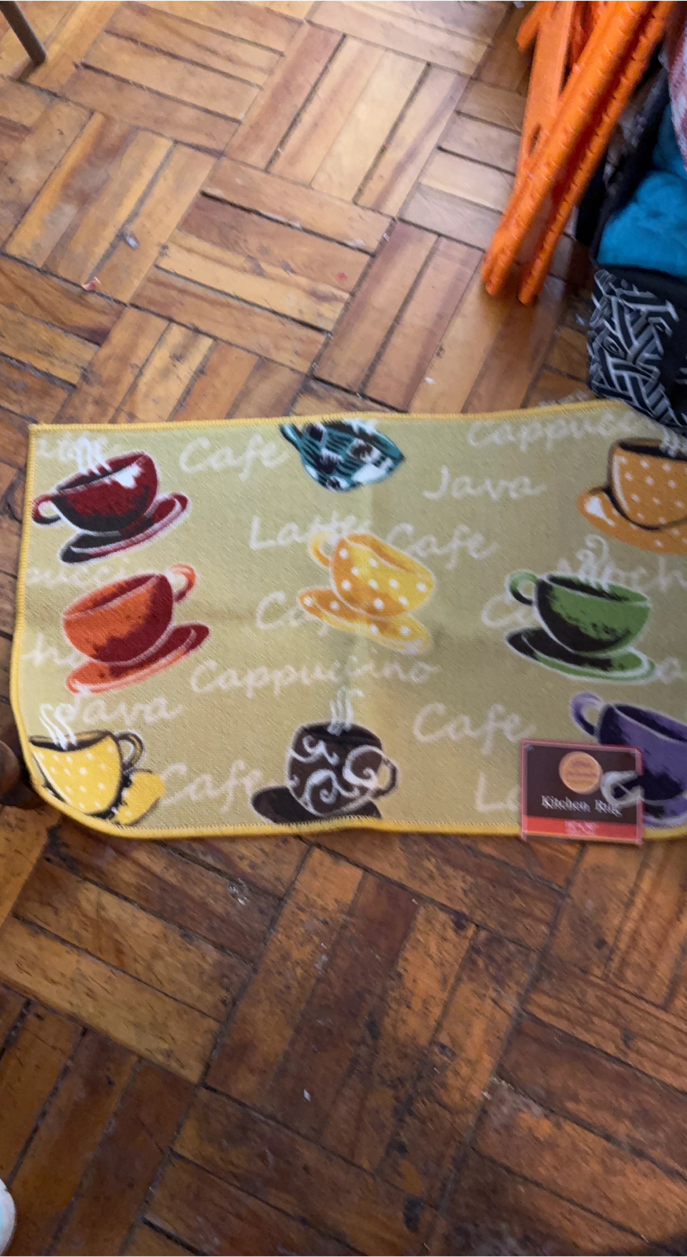 Kitchen Rug - Coffee Cup Design 18" x 30"
