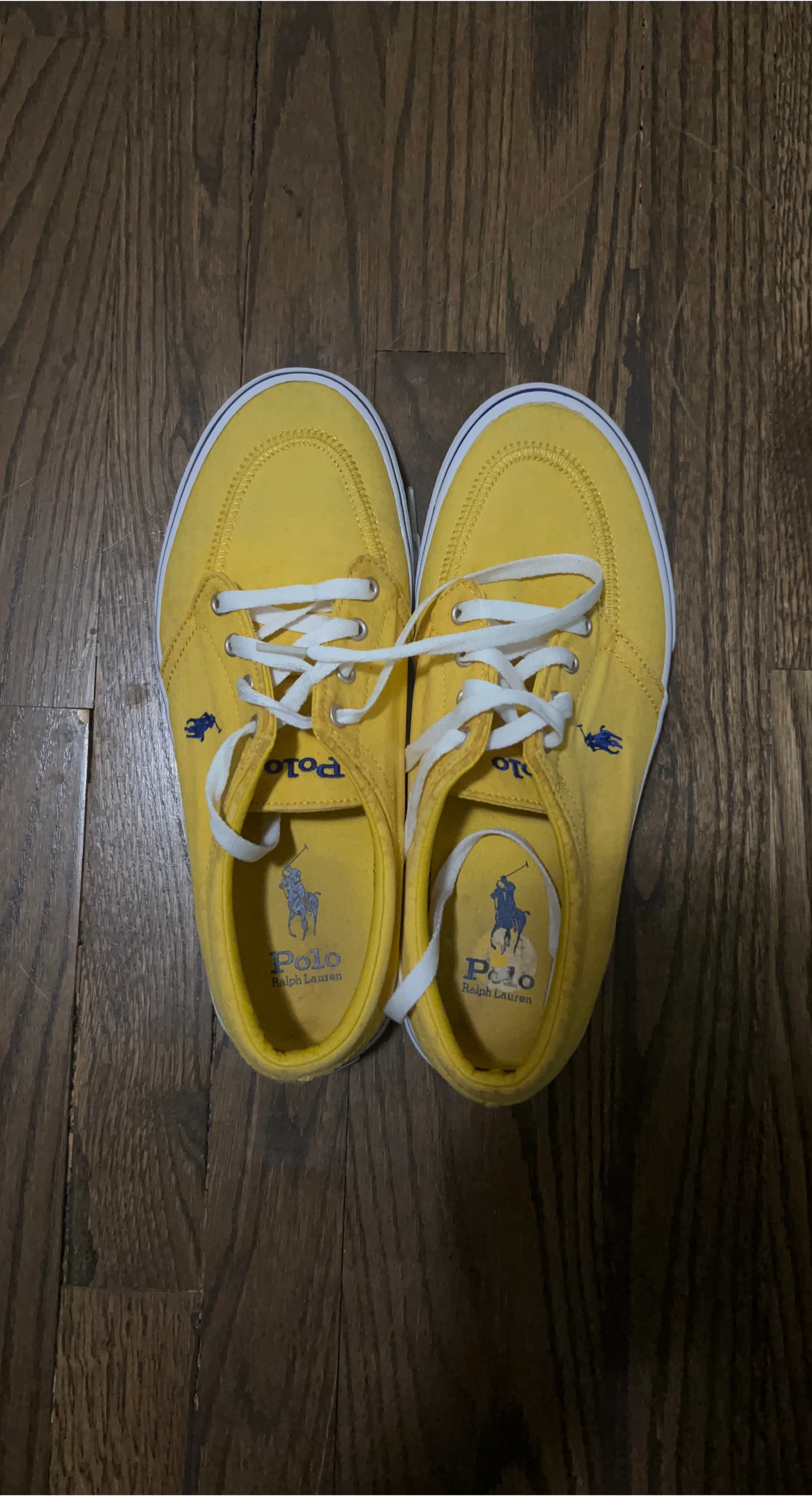 Polo Ralph Lauren Yellow Canvas Sneakers
