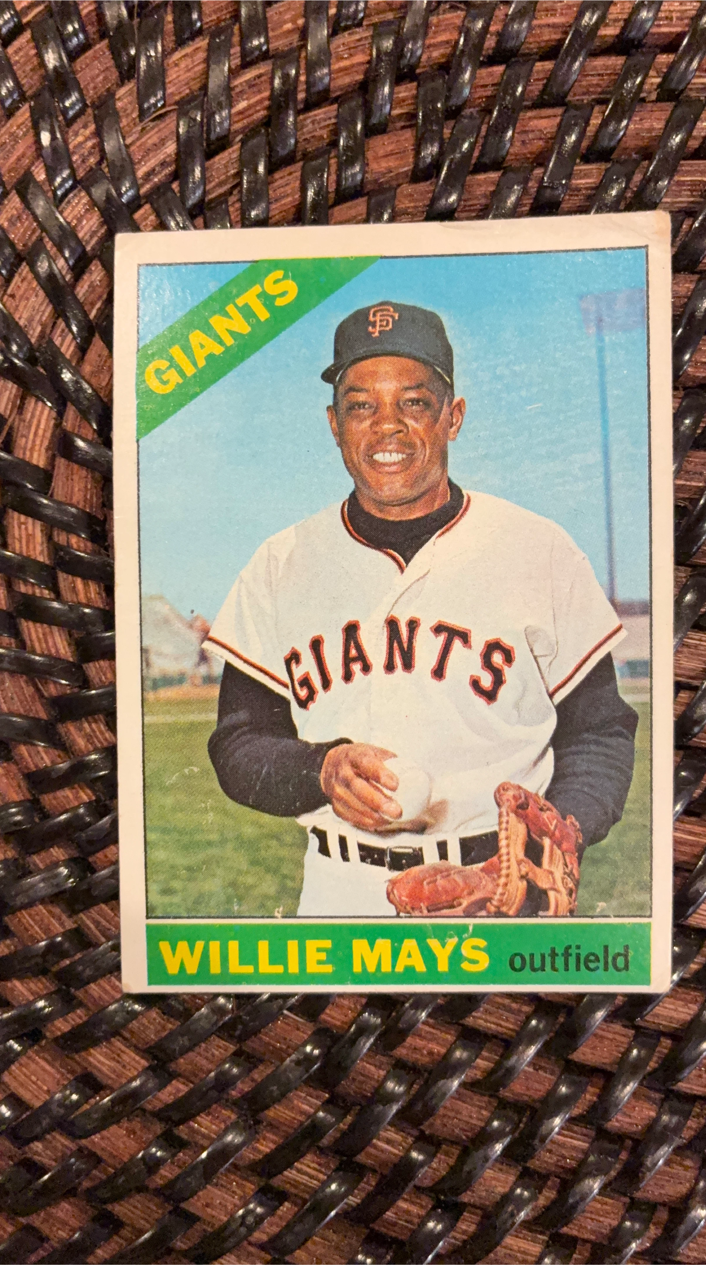 1966 Topps Willie Mays Card