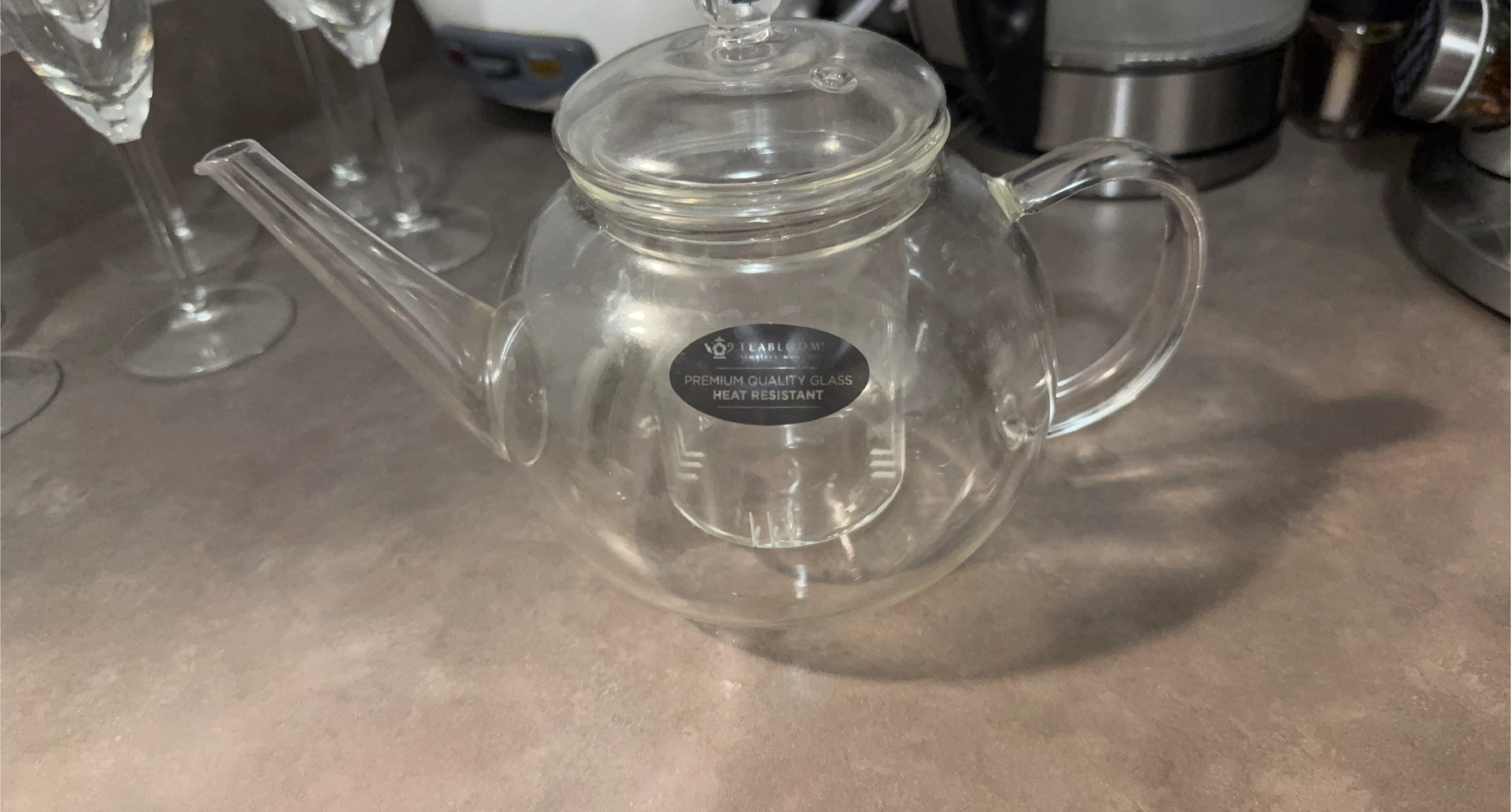 TEABLEAOM Glass Teapot with Infuser