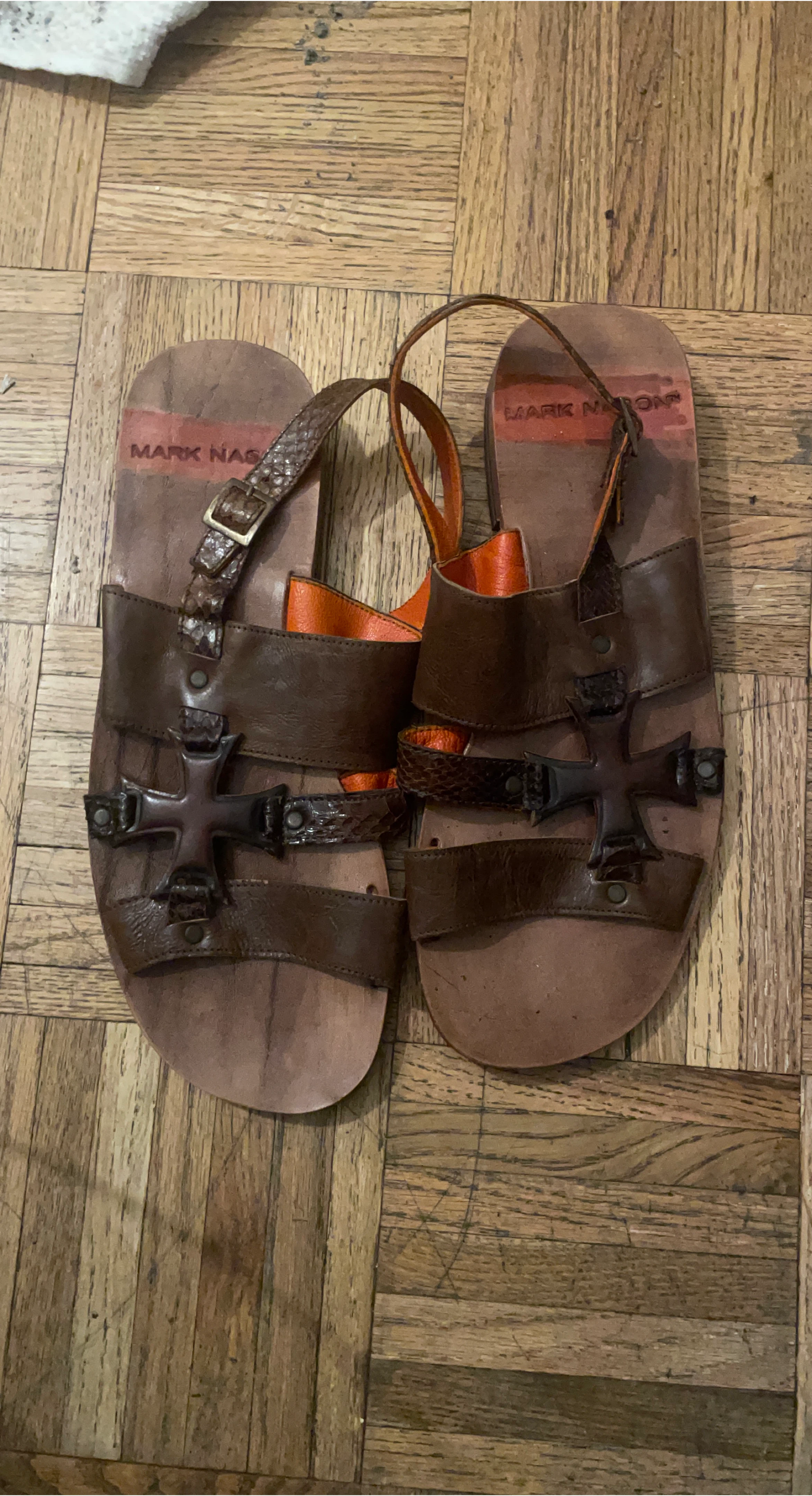 Mark Nason Leather Gladiator Sandals