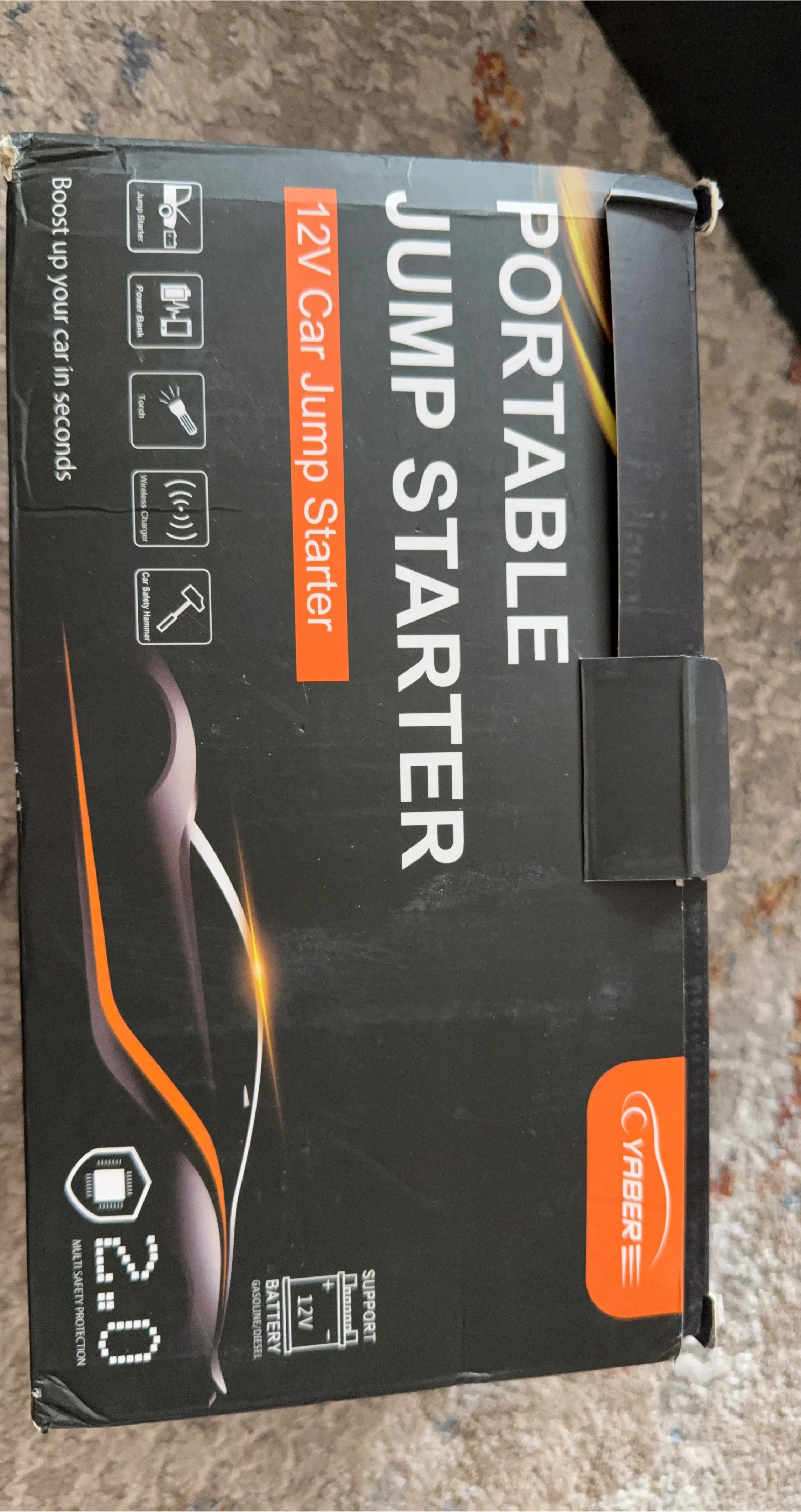 CYABER 12V Portable Jump Starter
