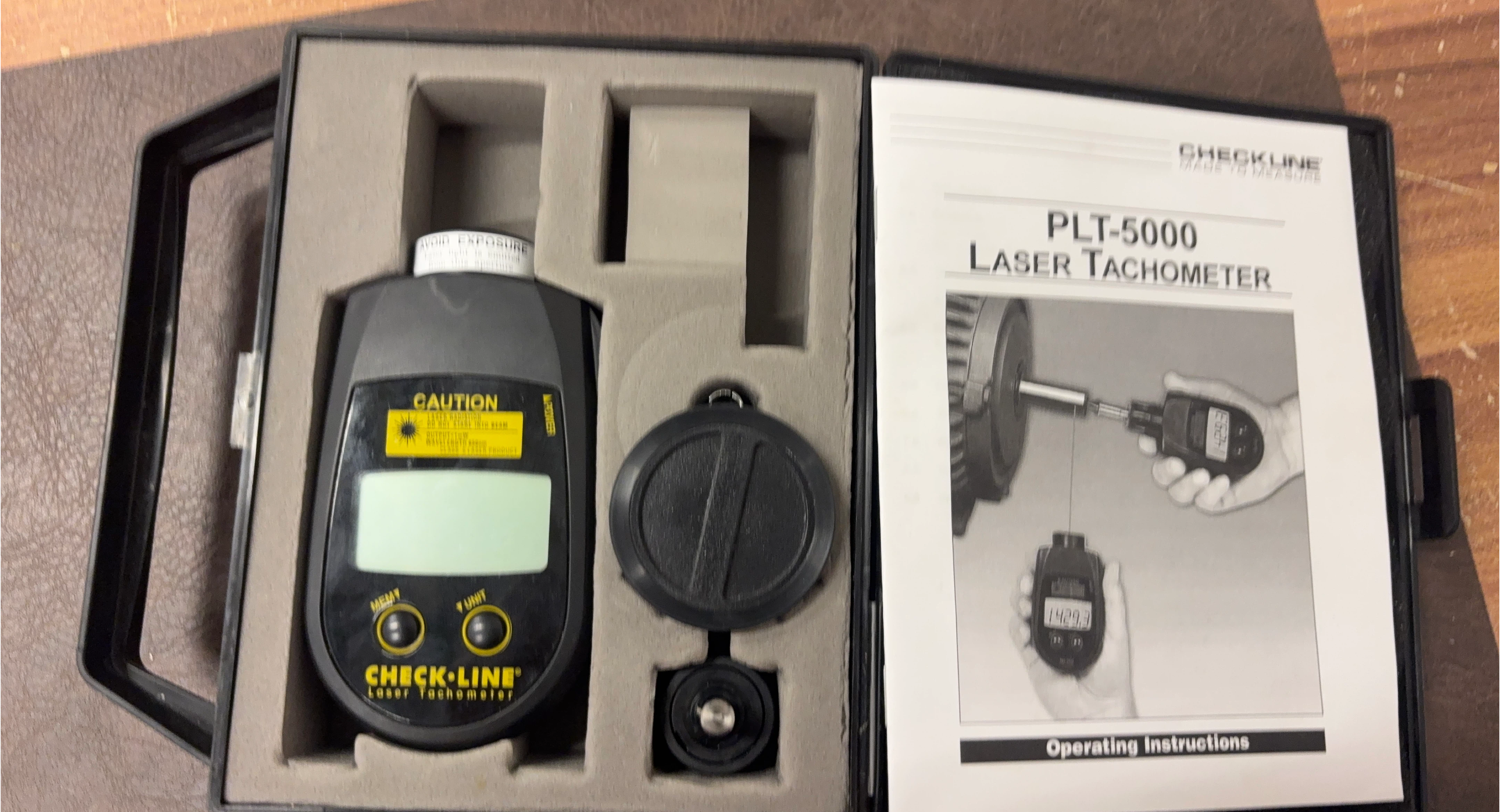 Check-Line PLT-5000 Laser Tachometer with Case