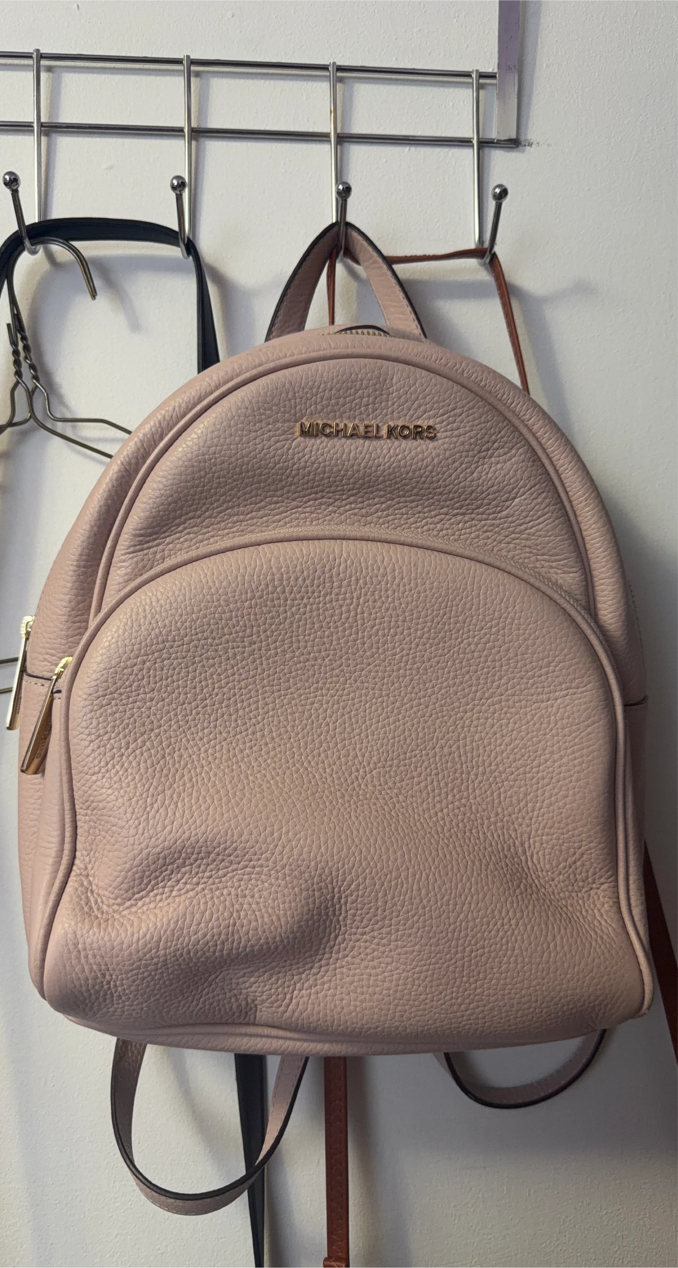 Michael Kors Pink Leather Backpack