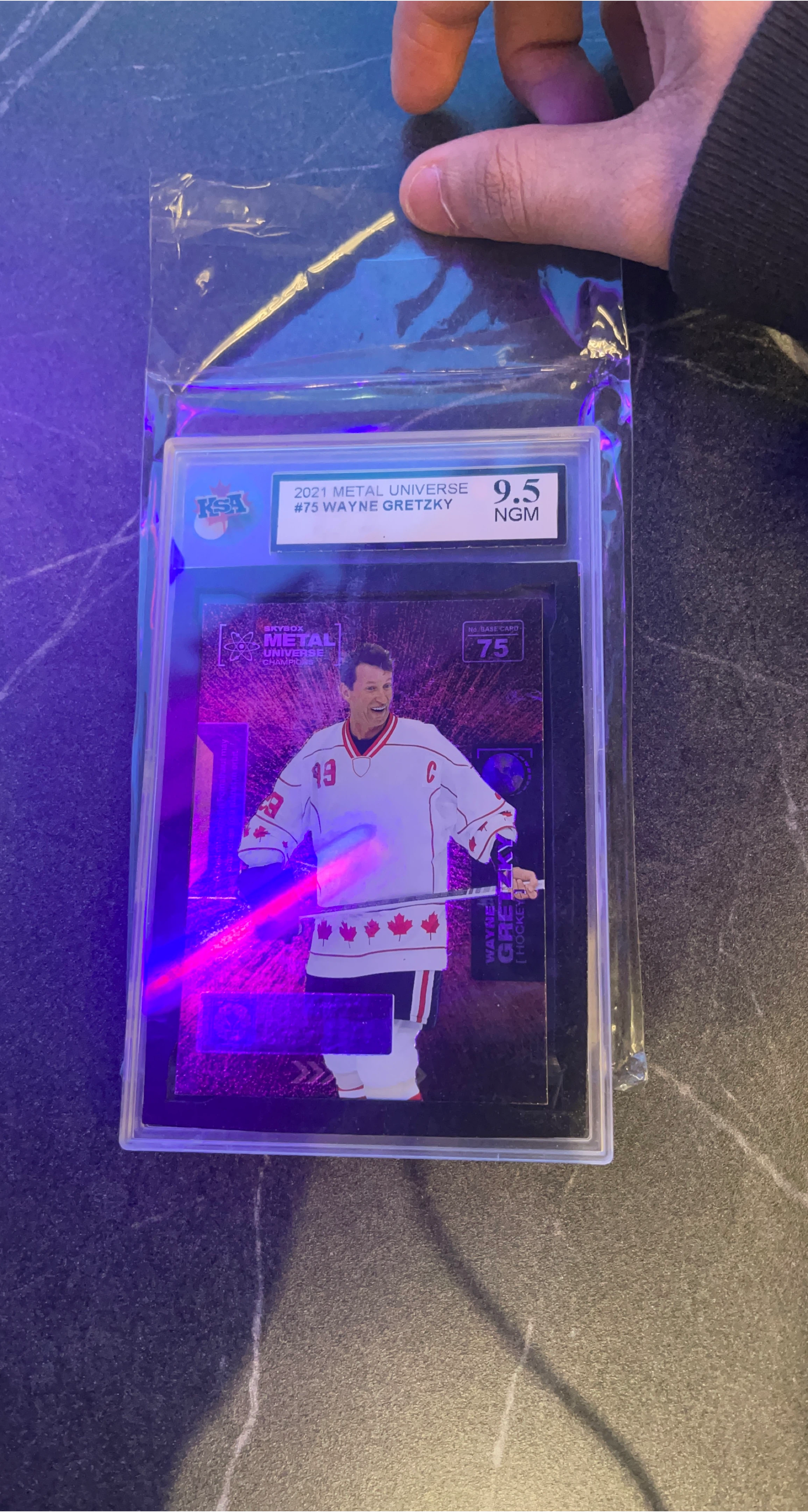 2021 Metal Universe Wayne Gretzky #75 Hockey Card