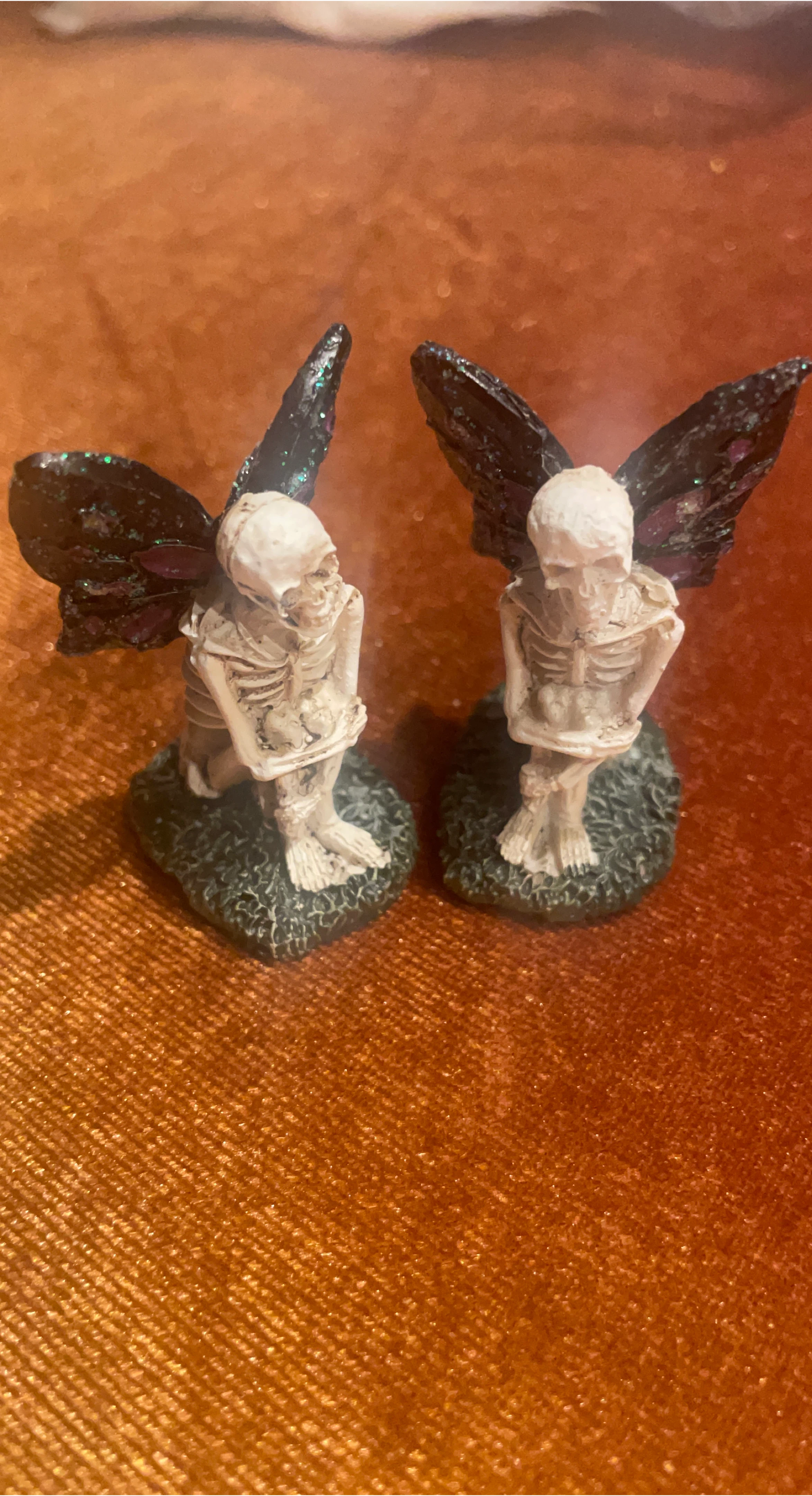 Two Skeleton Fairy Figurines (Mini)