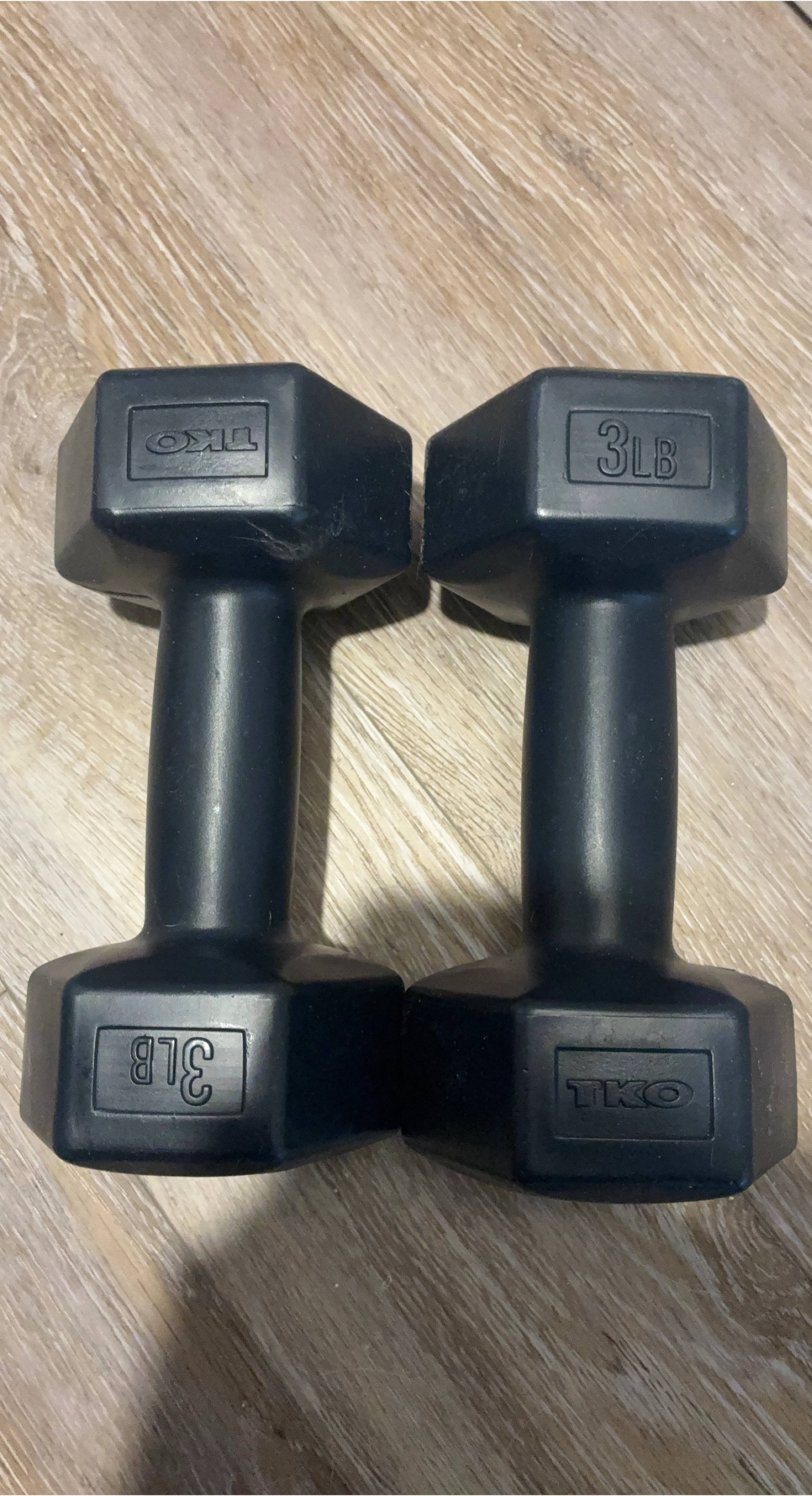 TKO 3lb Dumbbells (Pair)