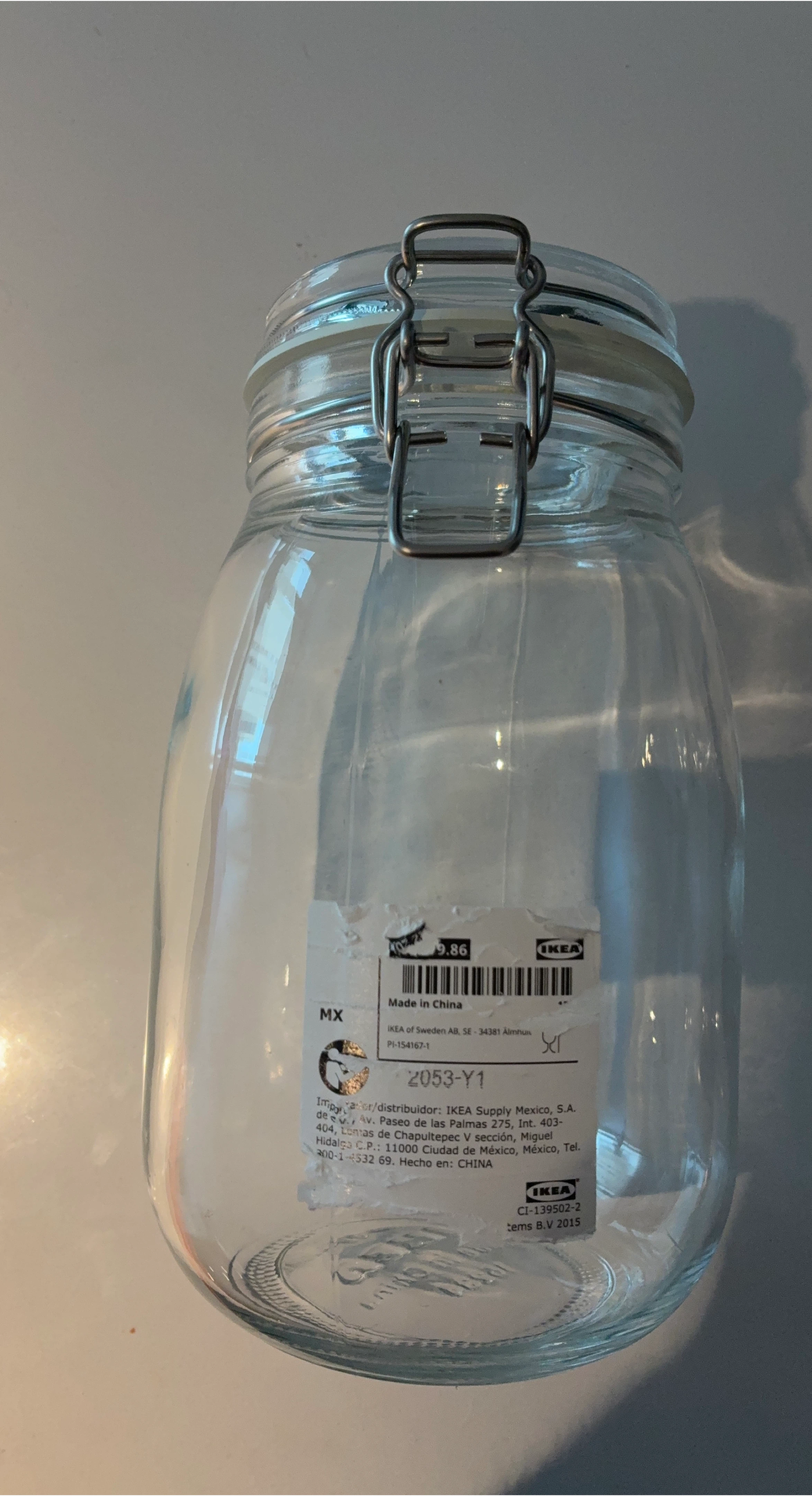 IKEA Glass Storage Jar with Clamp Lid