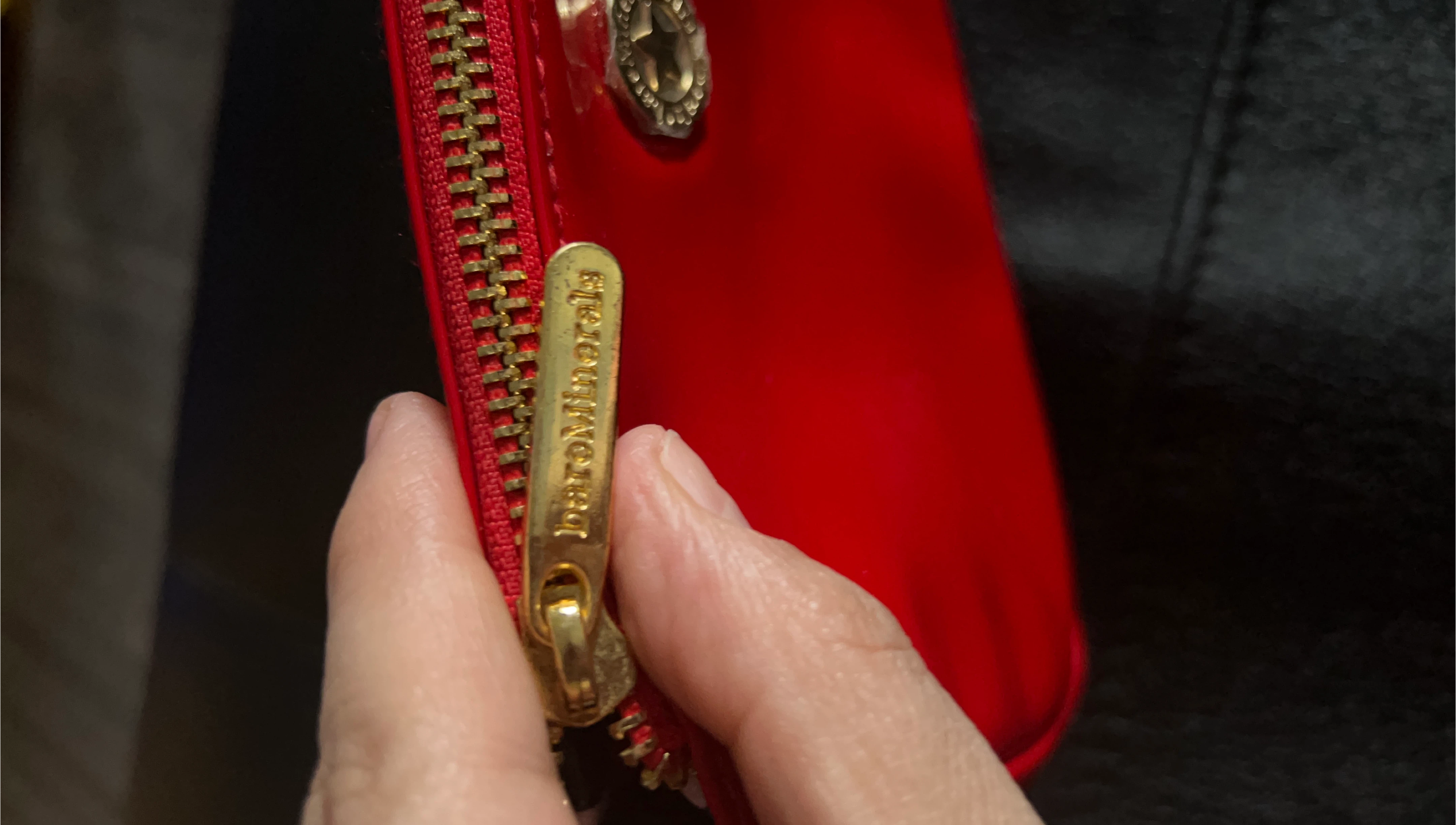 BareMinerals Red Cosmetic Bag