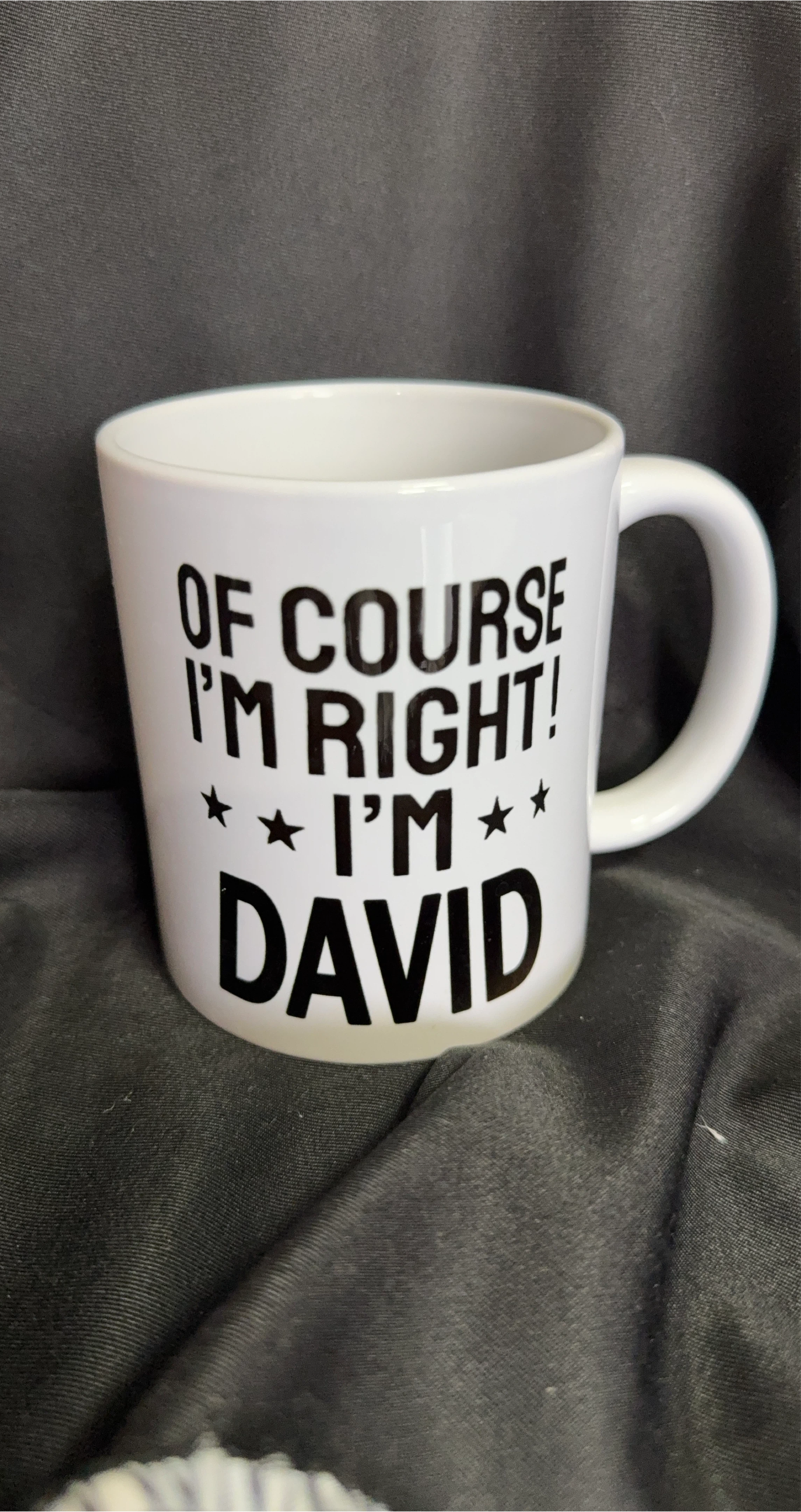 Funny Ceramic Mug “I'm David"
