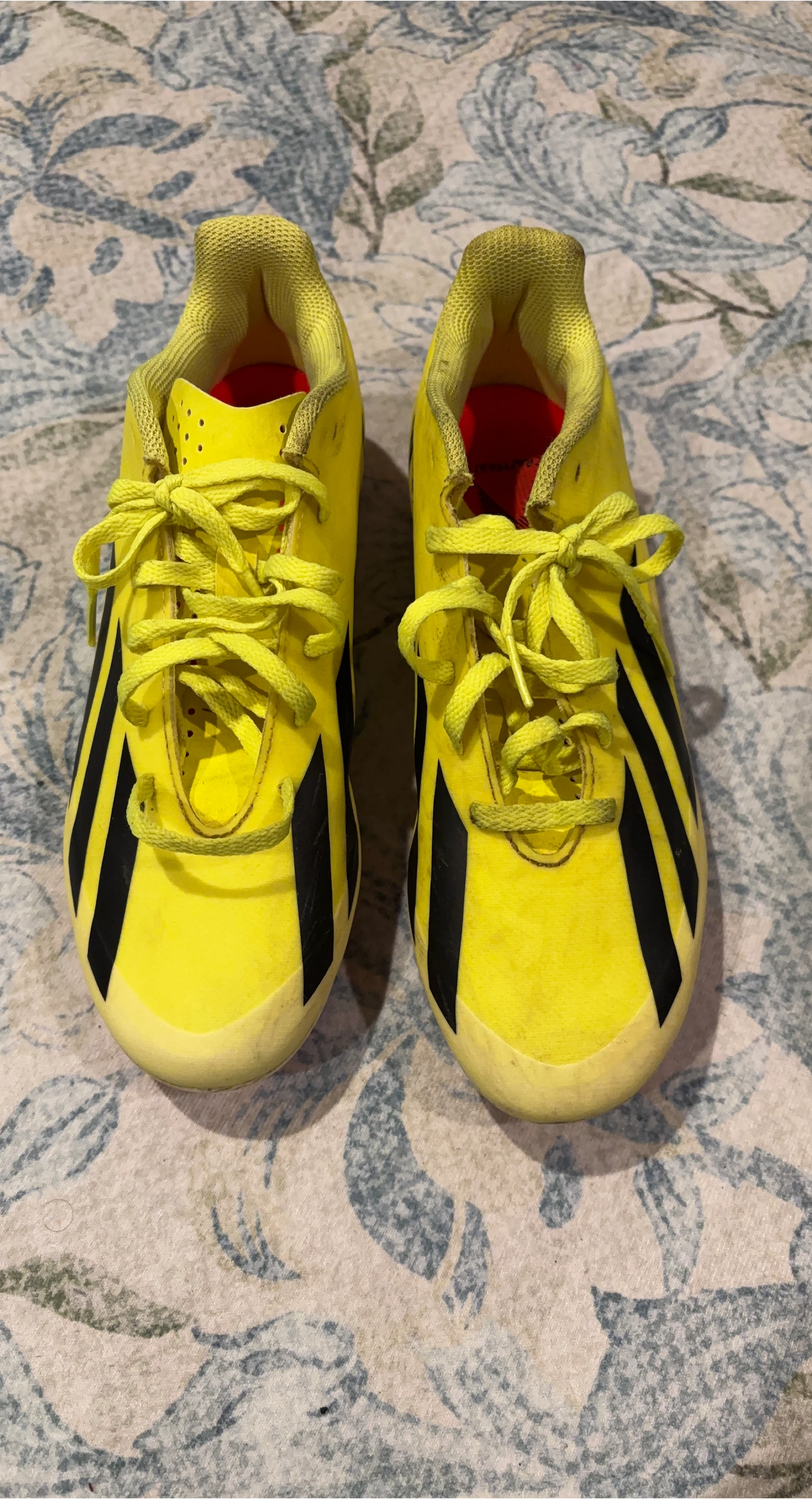 Yellow and Black Adidas Soccer Cleats