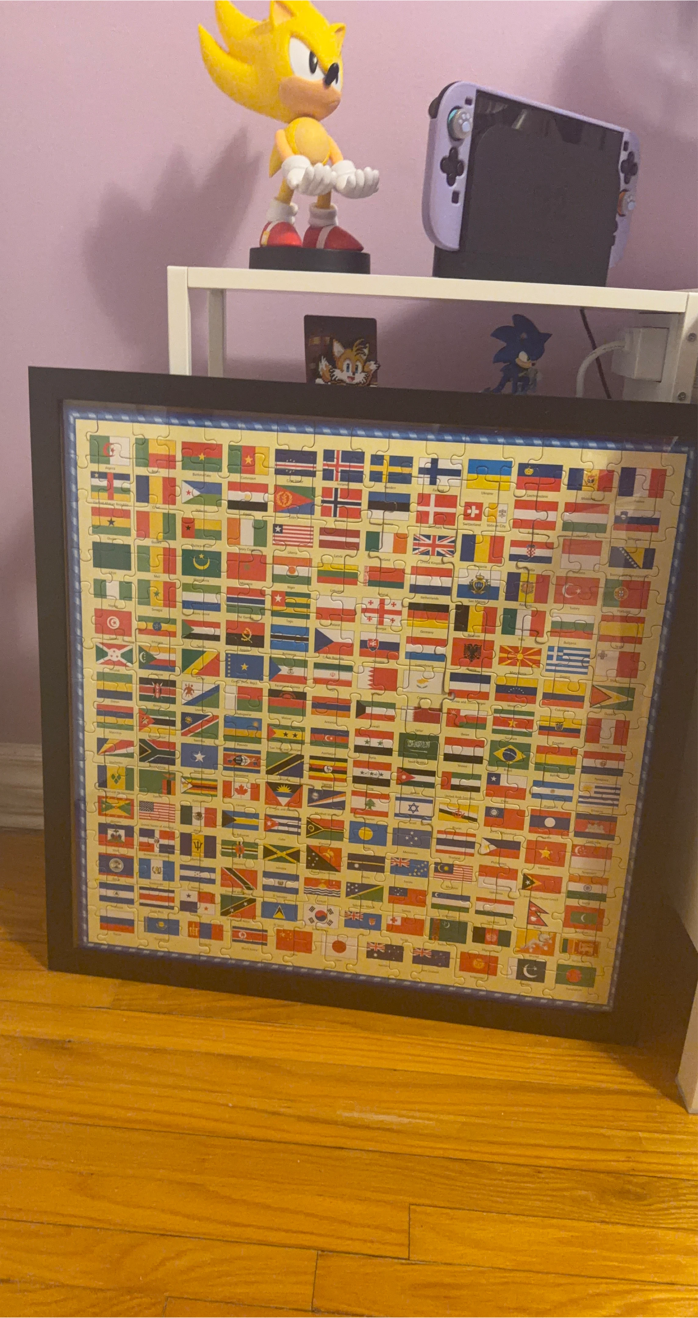 Framed World Flags Jigsaw Puzzle