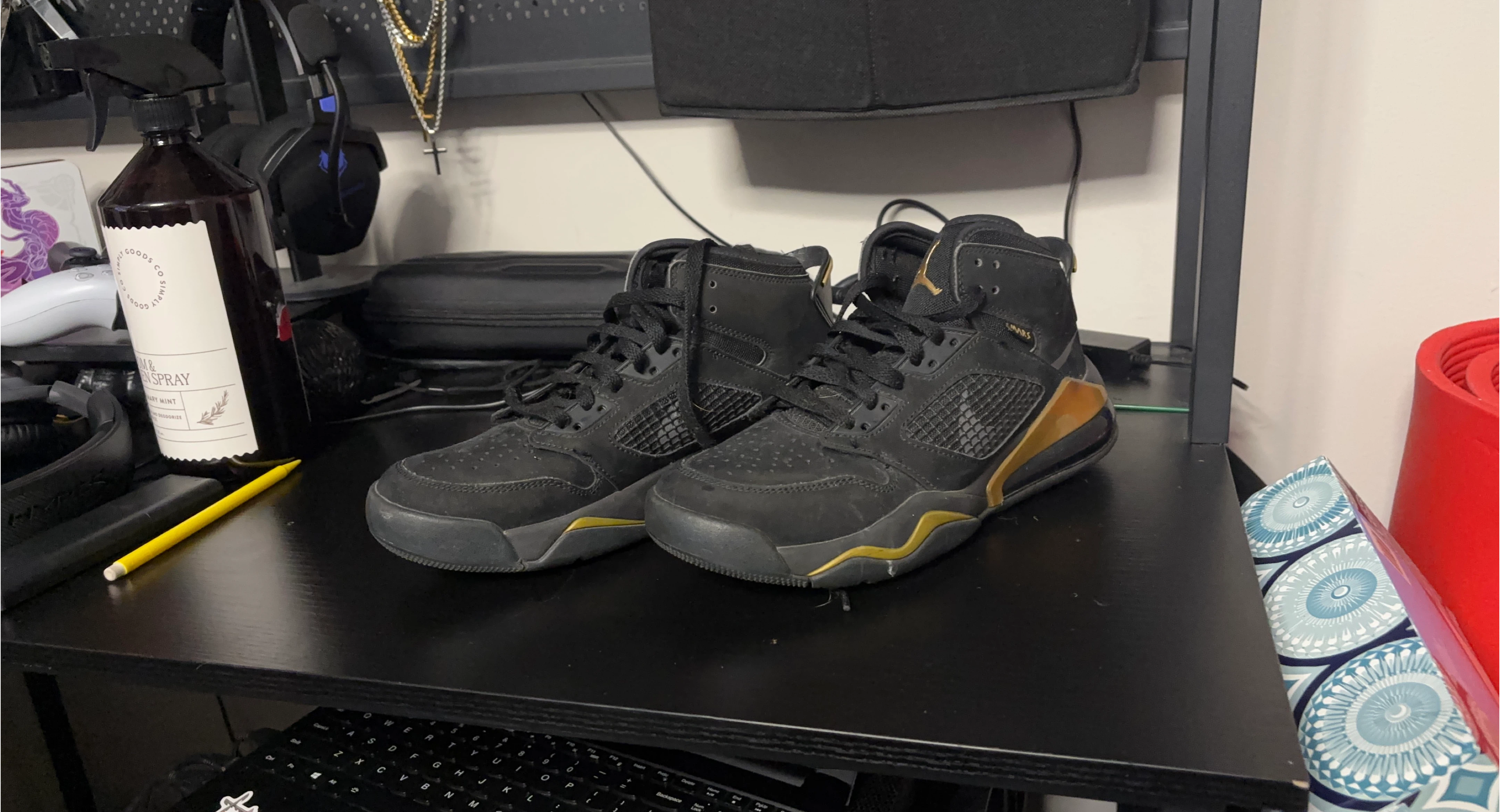 Nike Jordan Mars 270 "Satin Black Gold" Men's Shoes