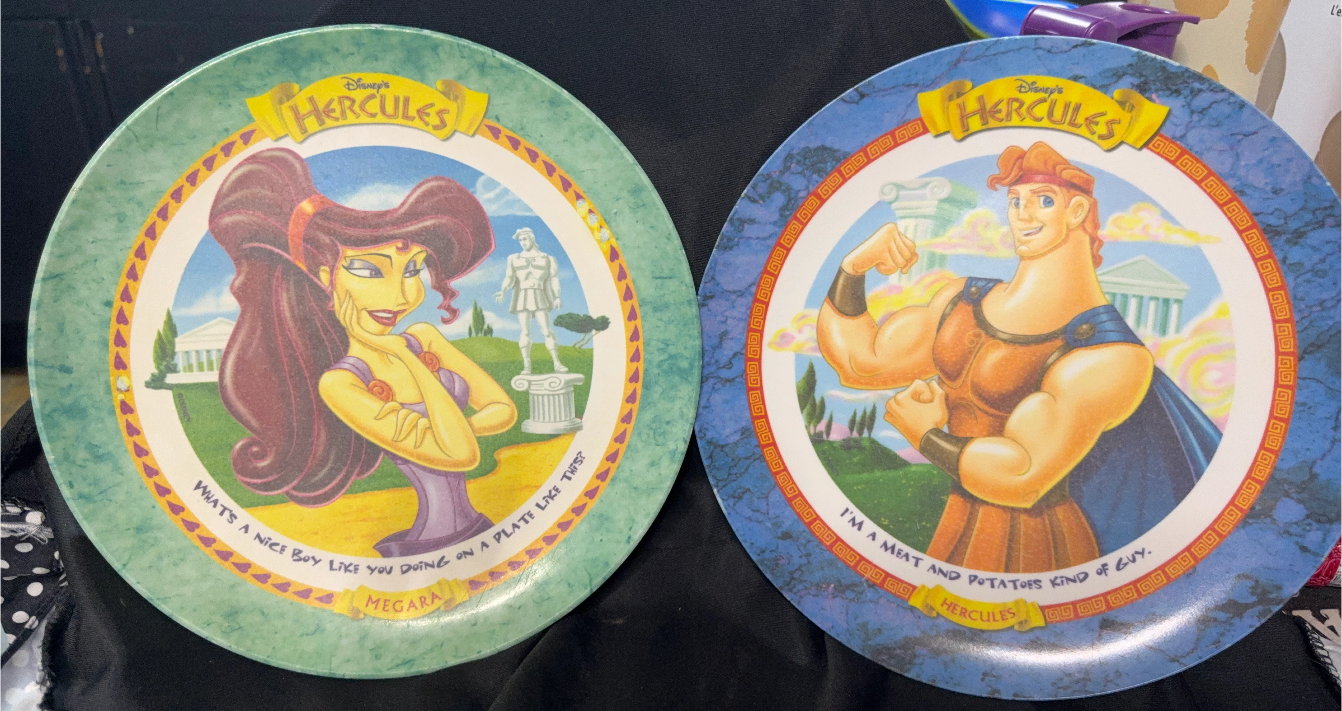 1997 Disney's Hercules Plates (Set of 2)