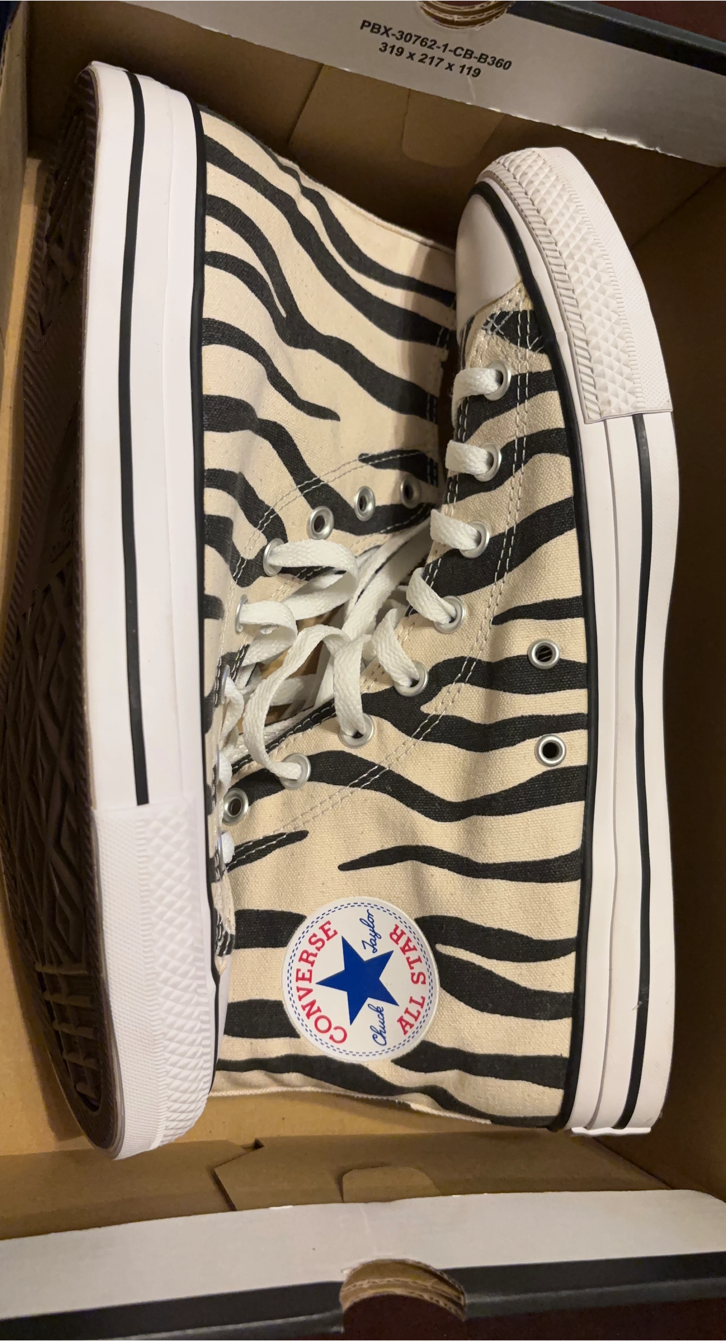 Converse Chuck Taylor All Star High Top Zebra Print Shoes