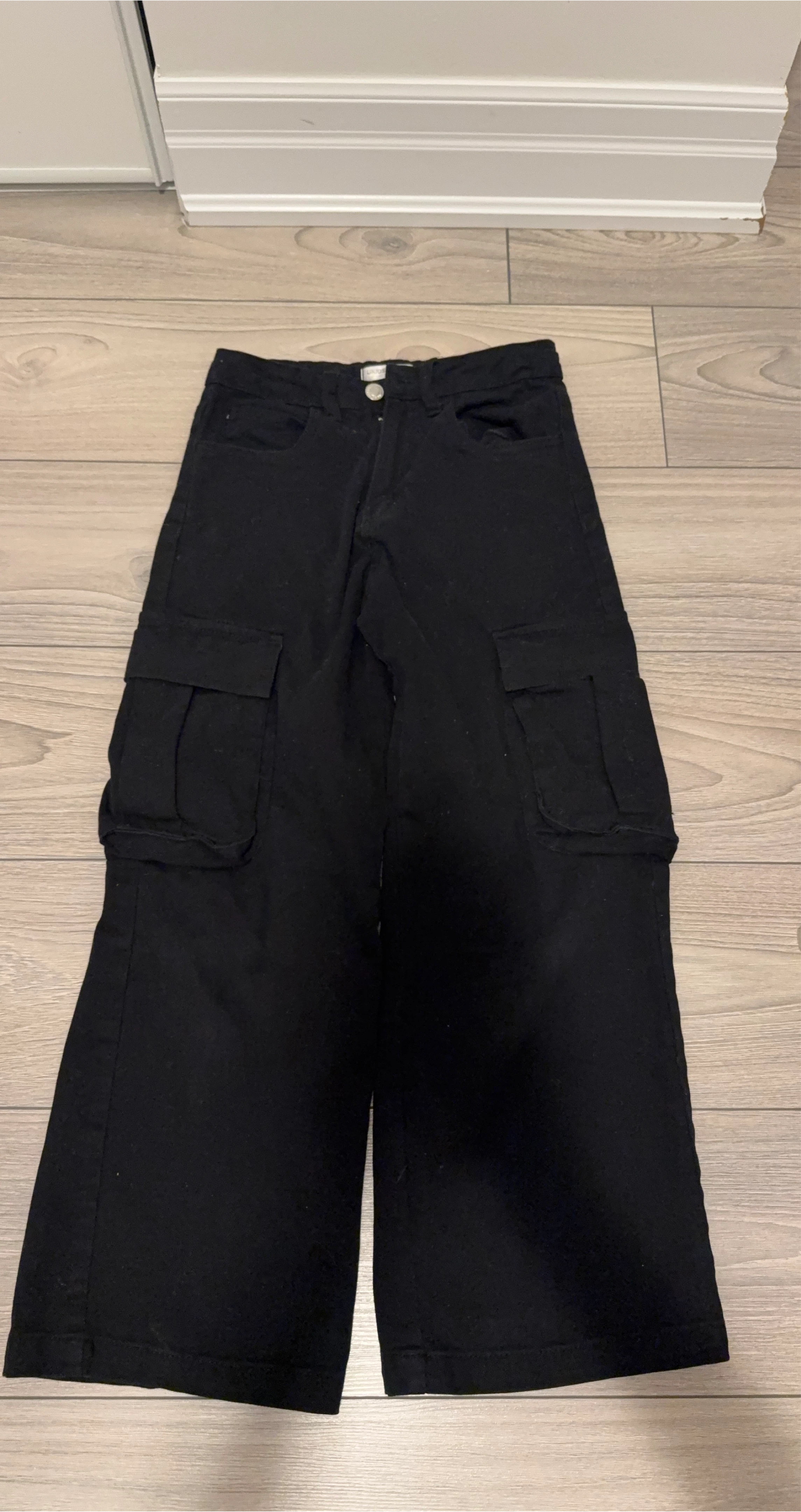 Black Cargo Pants - Brand is UNTAG