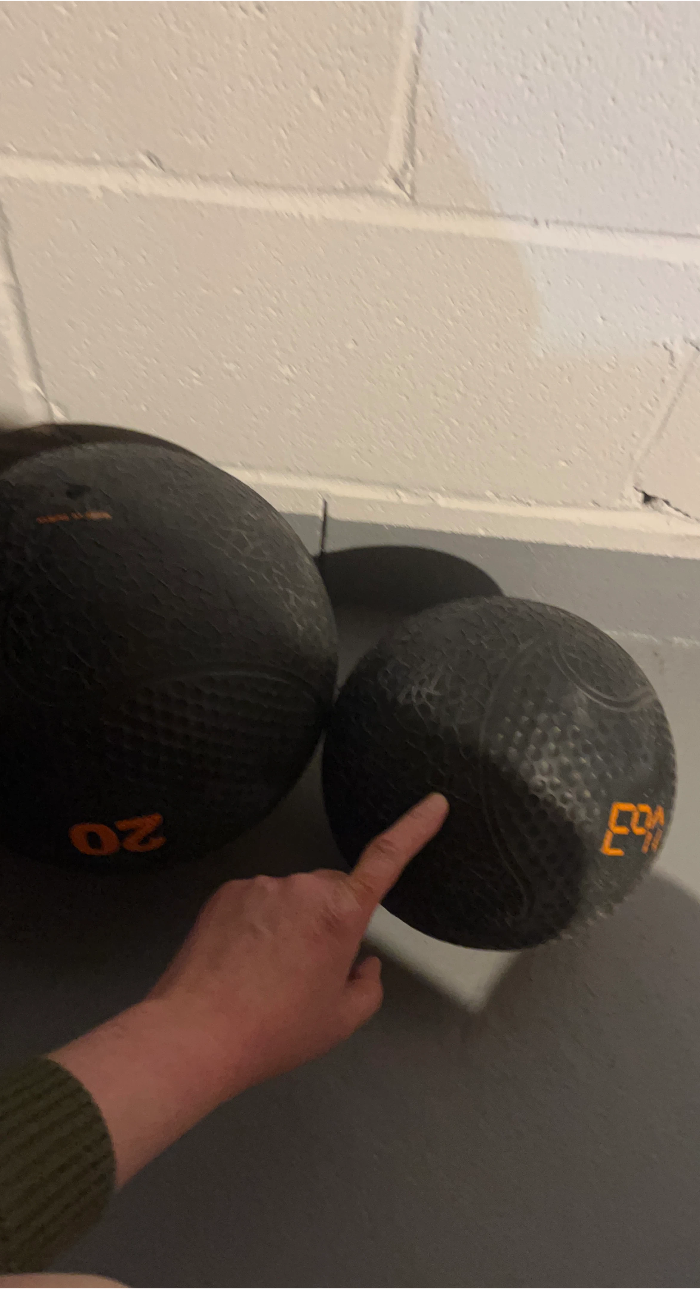 Black Medicine Balls - 12lb and 20lb - photo 2