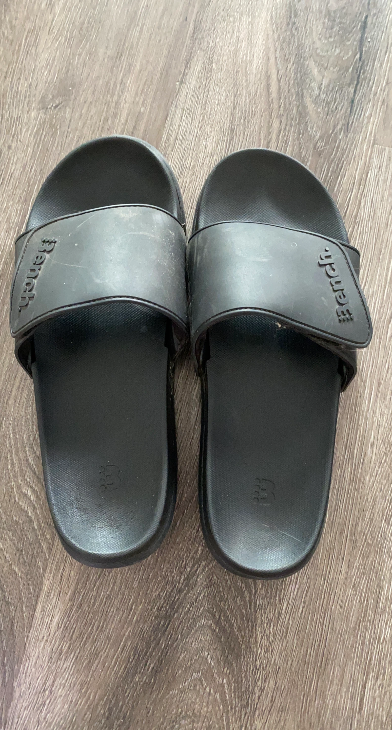 Bench Black Slide Sandals