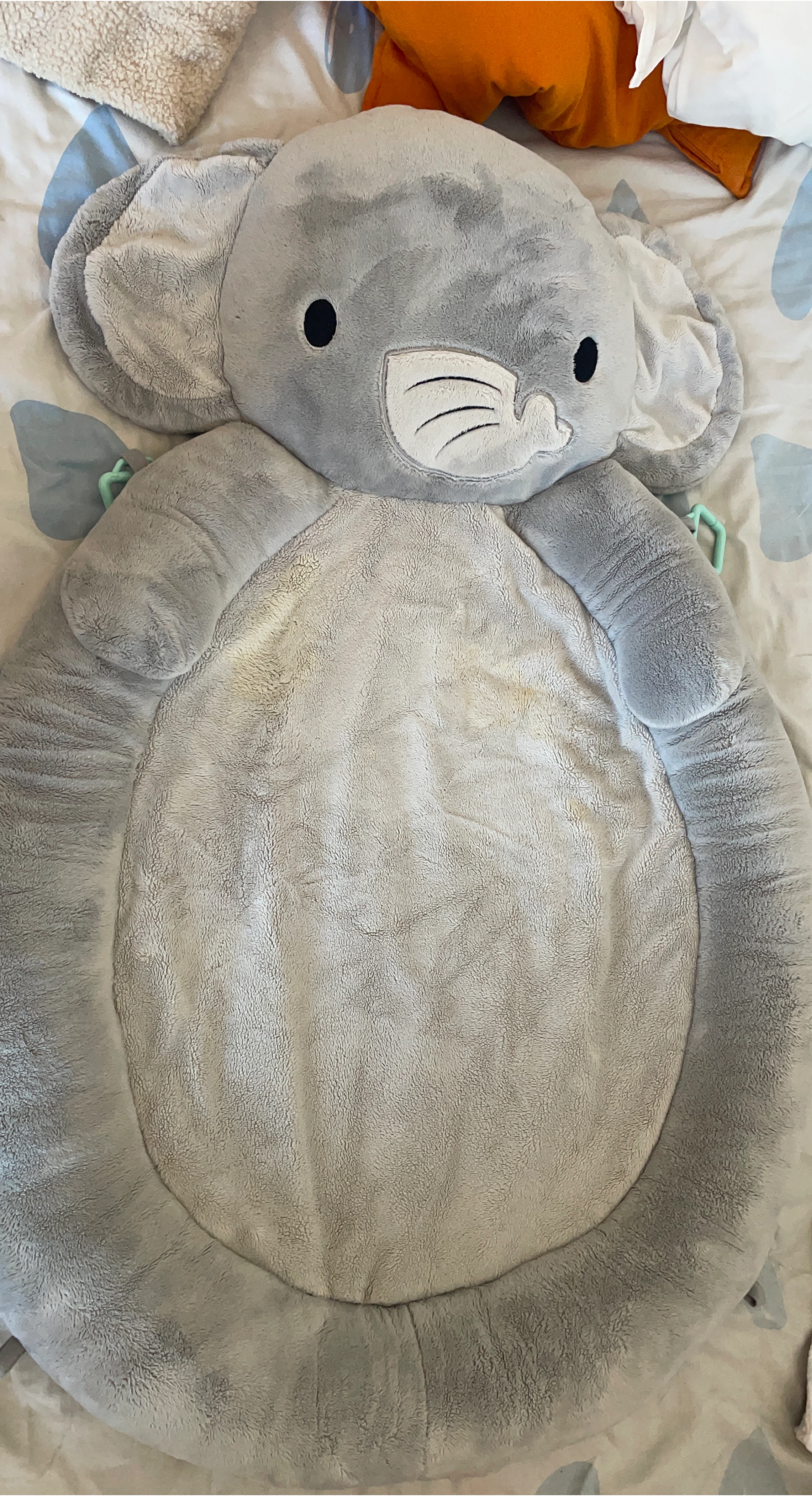 Plush Elephant Baby Activity Mat