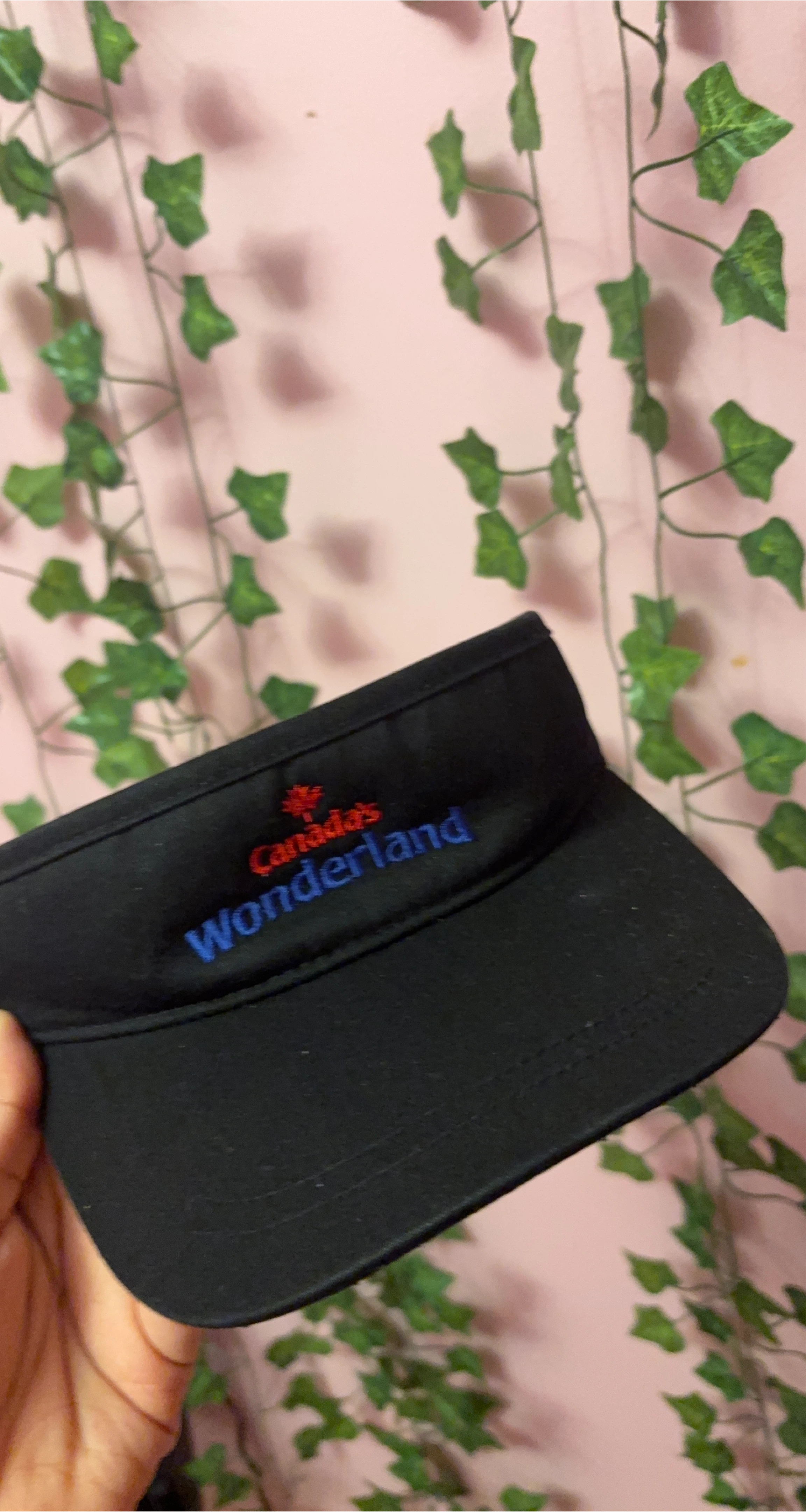 Canada's Wonderland Black Visor